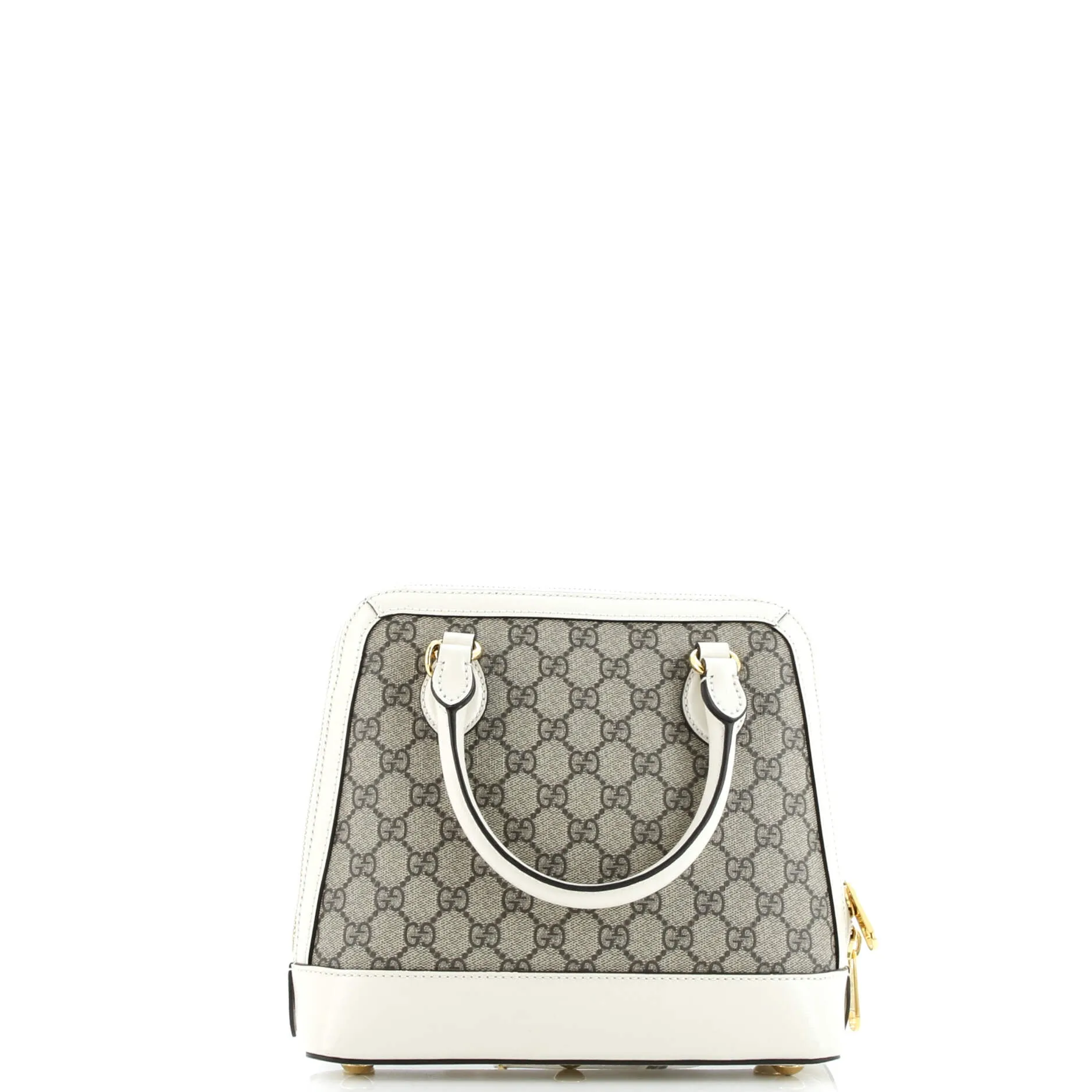 Pre-Loved Gucci Horsebit 1955 Top Handle Bag GG Coated Canvas with Leather Small sold by Zulily product image thumbnail 3