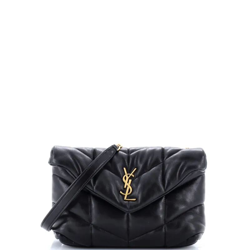 Pre-Loved Saint Laurent Loulou Puffer Shoulder Bag Quilted Leather Mini sold by Zulily