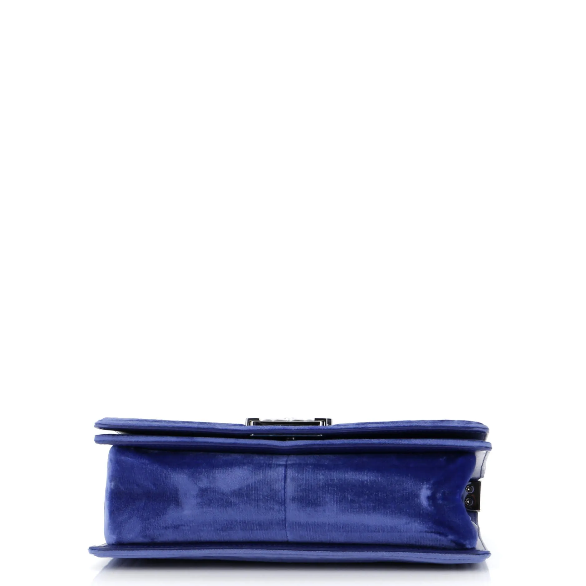 Pre-Loved Chanel Boy Flap Bag Quilted Velvet Old Medium sold by Zulily product image thumbnail 5