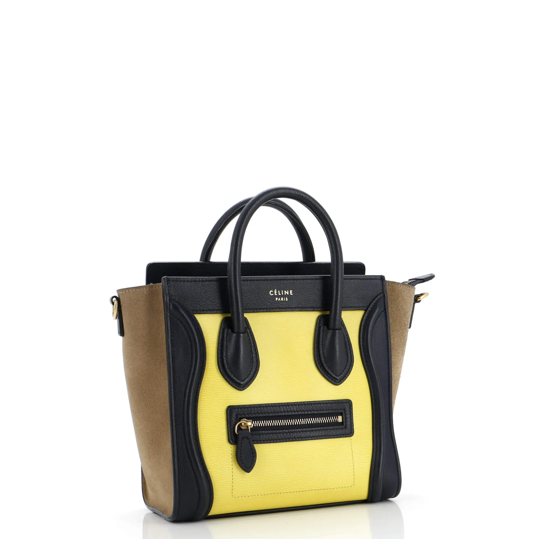 Pre-Loved Celine Tricolor Luggage Bag Leather Nano sold by Zulily product image thumbnail 2