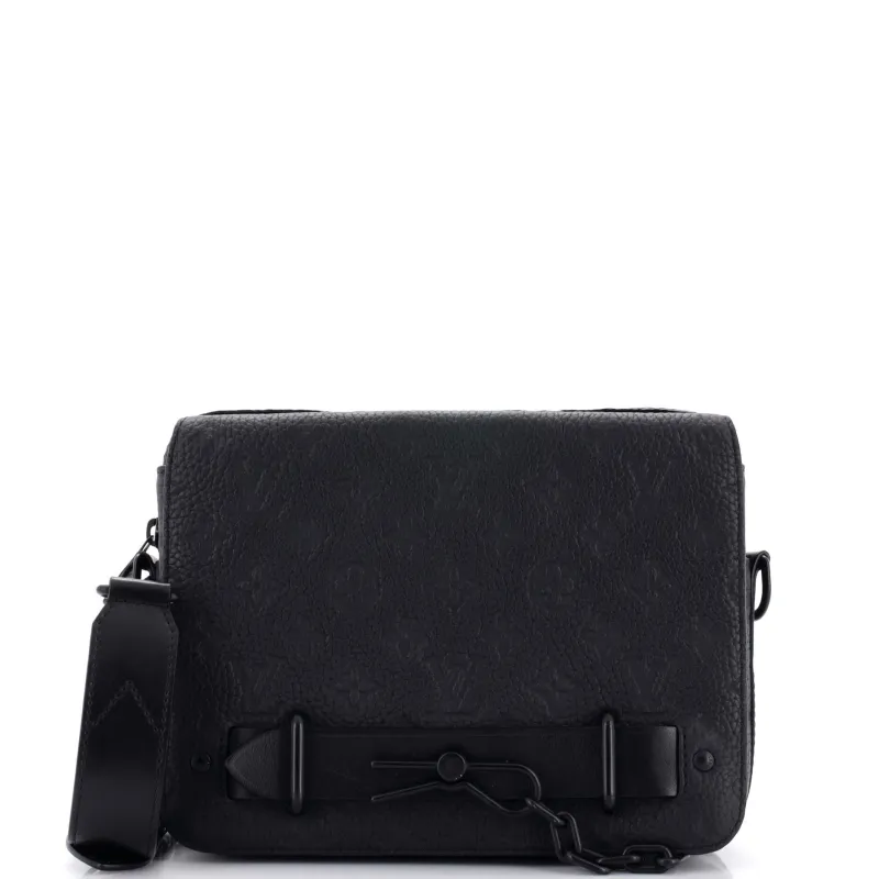 Pre-Loved Louis Vuitton Steamer Messenger Bag Monogram Taurillon Leather sold by Zulily