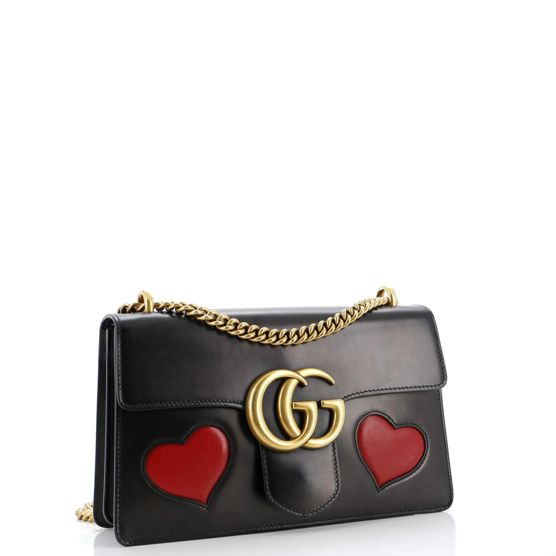 Pre-Loved Gucci Marmont Chain Shoulder Bag Patchwork Leather Medium sold by Zulily product image thumbnail 2