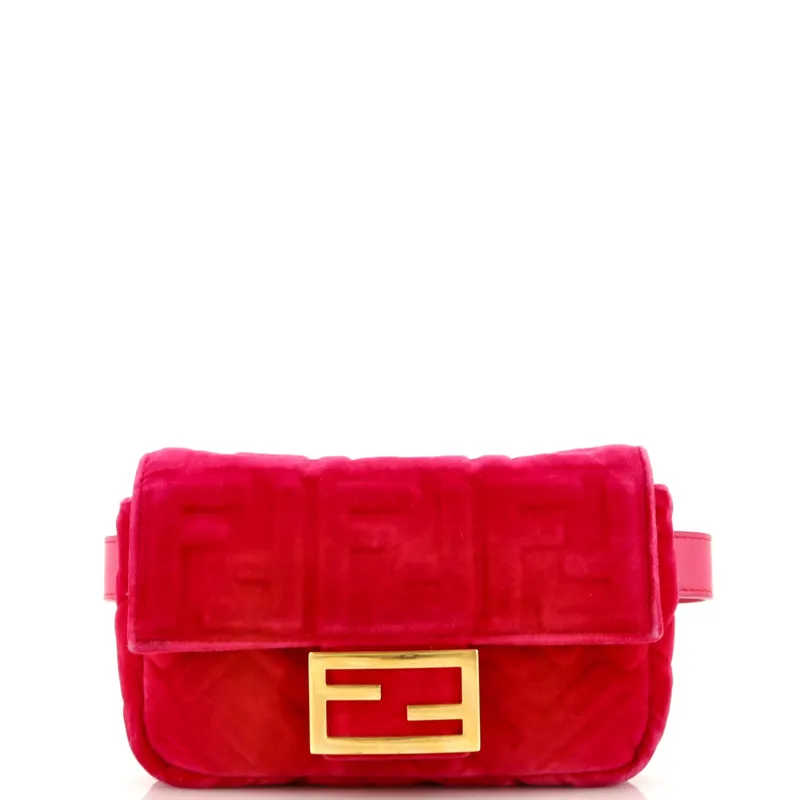 Pre-Loved Fendi Baguette Hip Belt Bag Zucca Velvet sold by Zulily