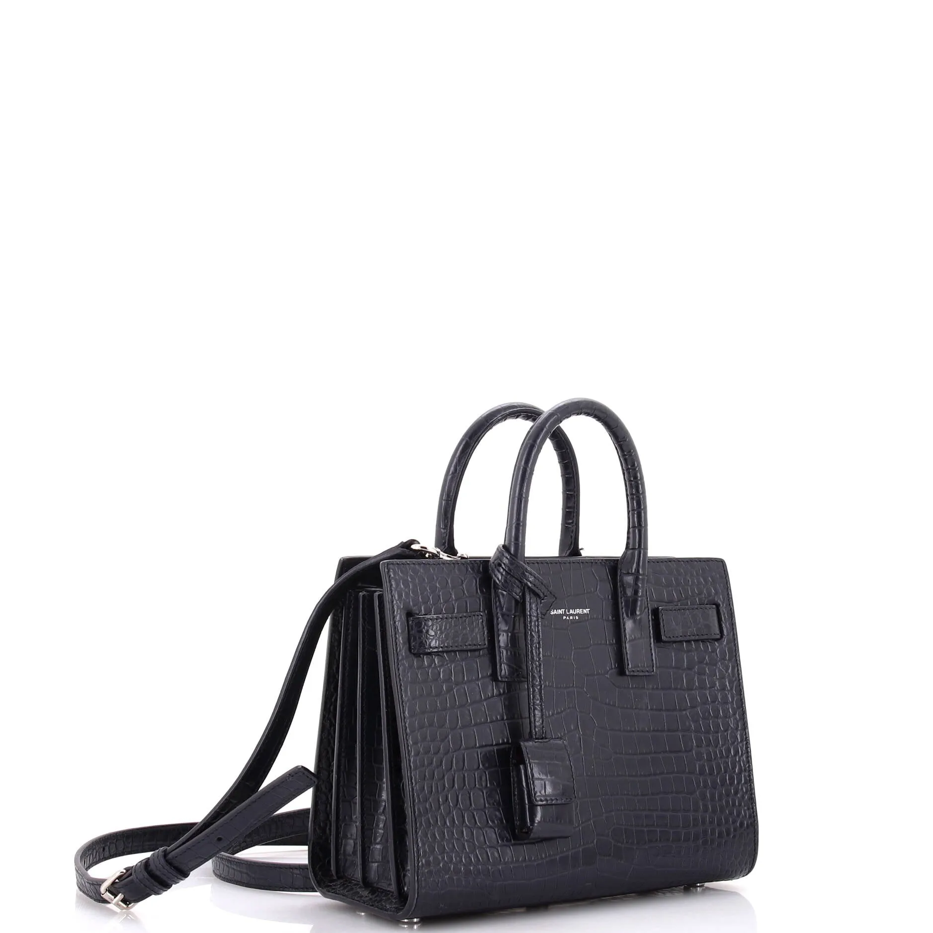 Pre-Loved Saint Laurent Sac de Jour NM Bag Crocodile Embossed Leather Nano sold by Zulily product image thumbnail 2