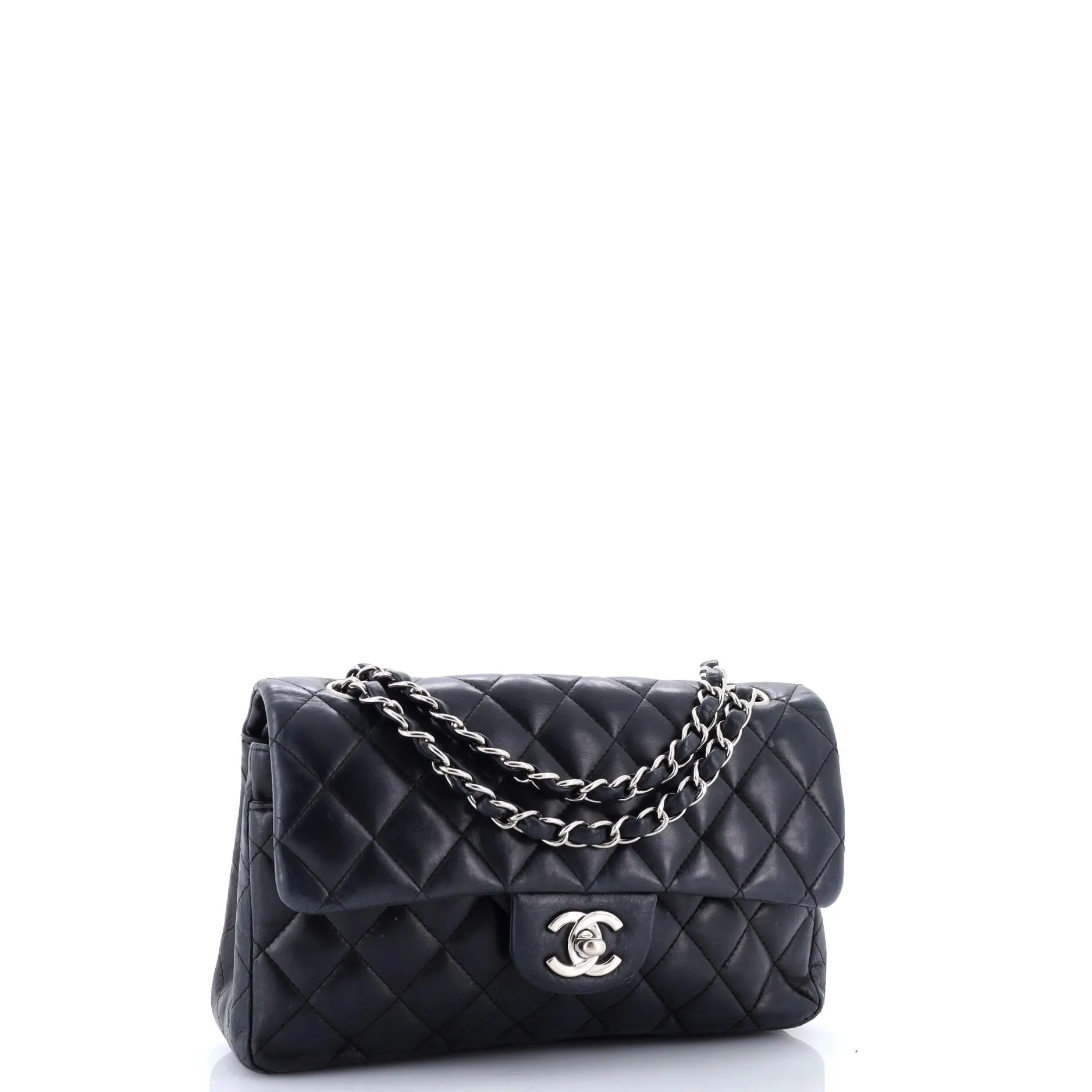 Pre-Loved Chanel Classic Double Flap Bag Quilted Lambskin Small sold by Zulily product image thumbnail 2