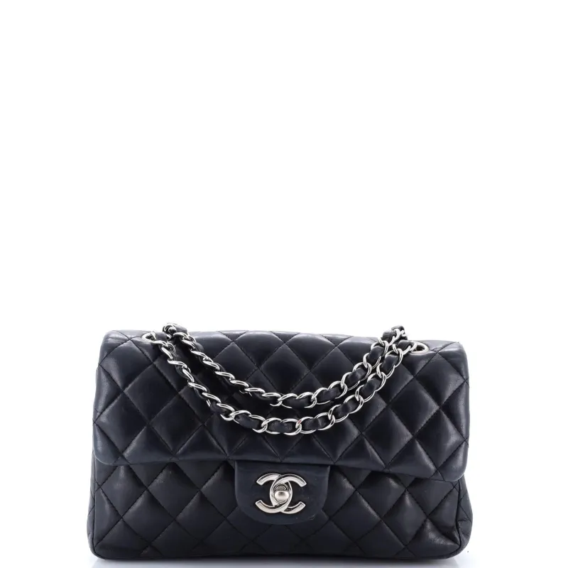 Pre-Loved Chanel Classic Double Flap Bag Quilted Lambskin Small sold by Zulily