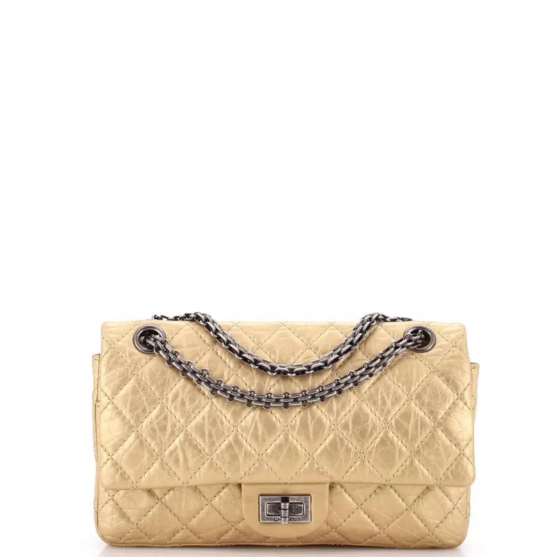 Pre-Loved Chanel Reissue 2.55 Flap Bag Quilted Aged Calfskin 225 sold by Zulily