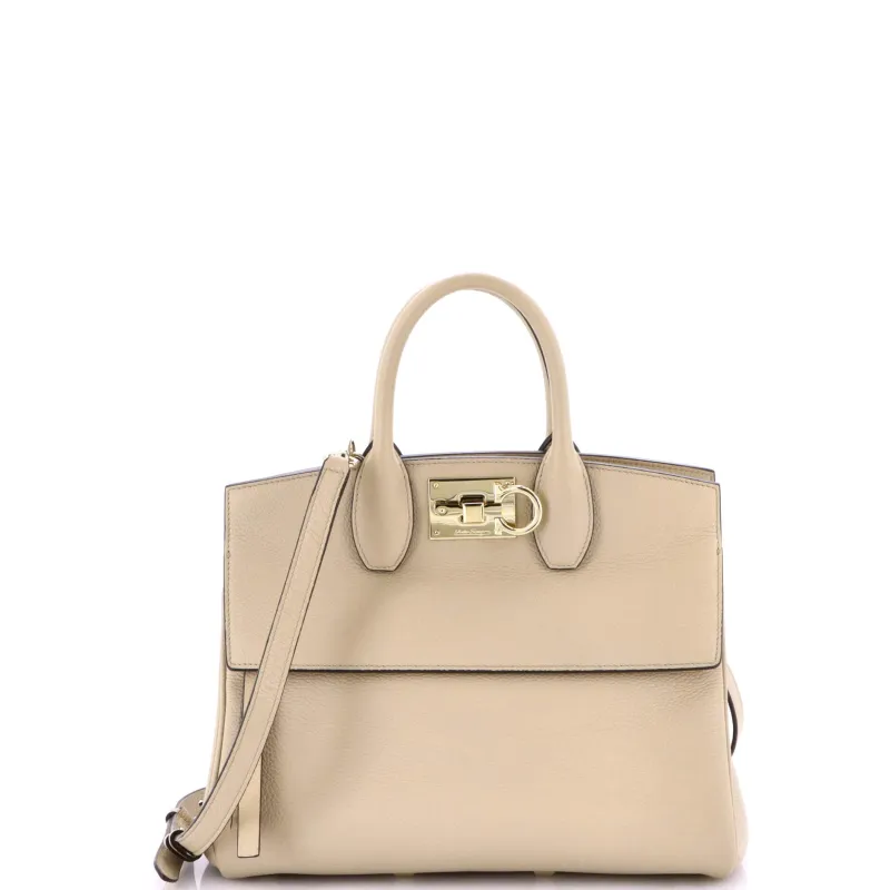 Pre-Loved Ferragamo Studio Satchel Leather Small sold by Zulily