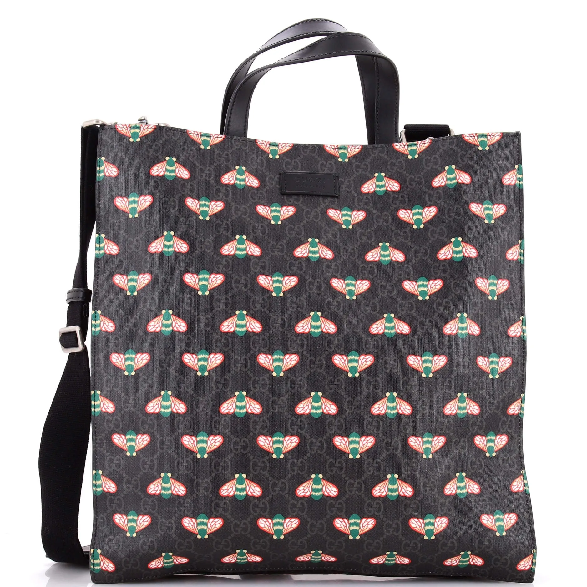 Pre-Loved Gucci Convertible Soft Open Tote Printed GG Coated Canvas Tall sold by Zulily