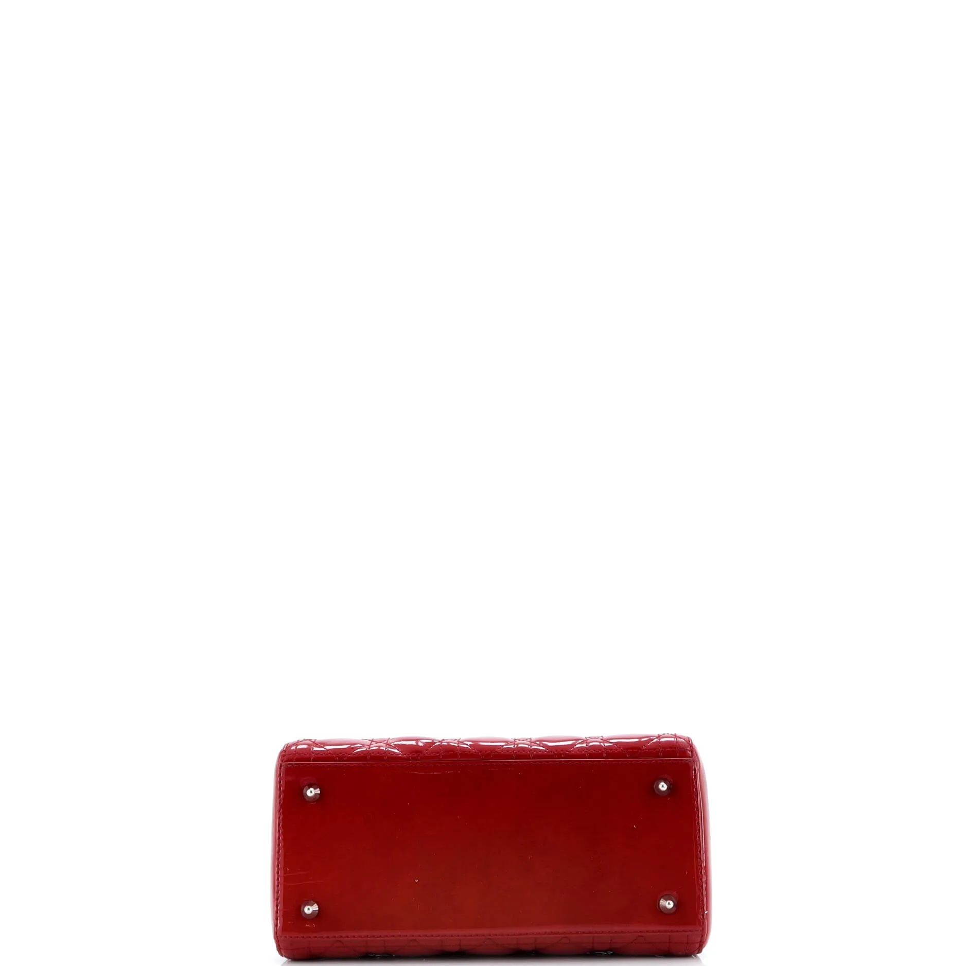 Pre-Loved Christian Dior Lady Dior Bag Cannage Quilt Patent Medium sold by Zulily product image thumbnail 4