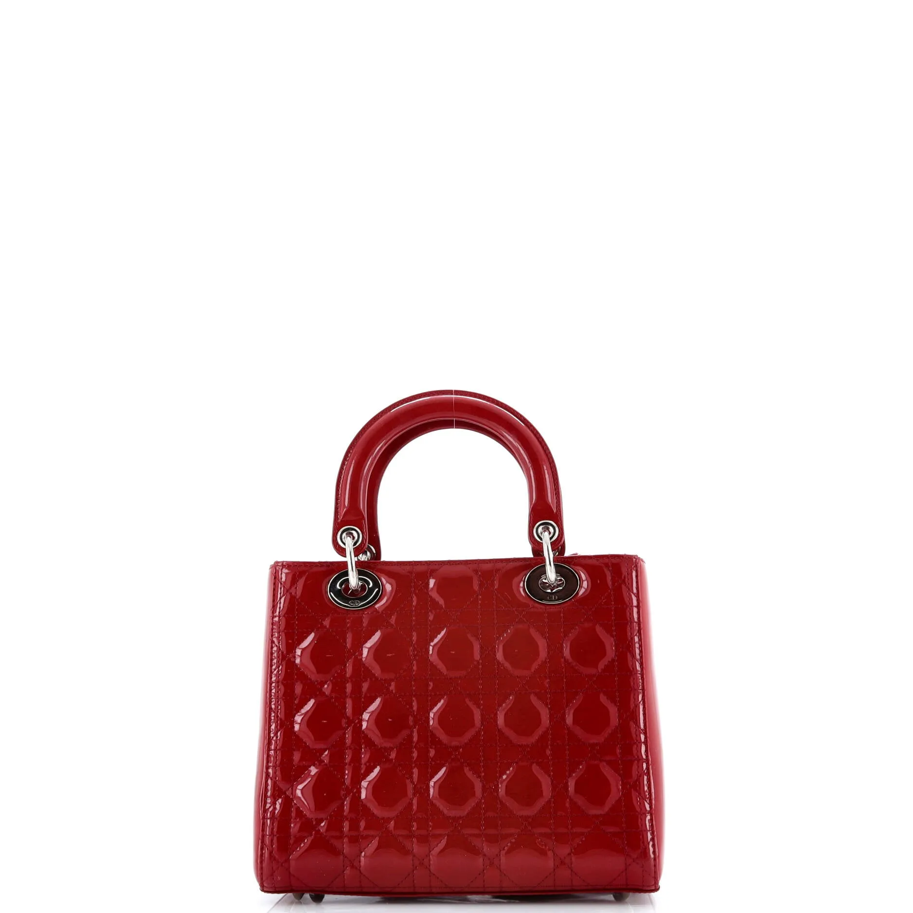 Pre-Loved Christian Dior Lady Dior Bag Cannage Quilt Patent Medium sold by Zulily product image thumbnail 3