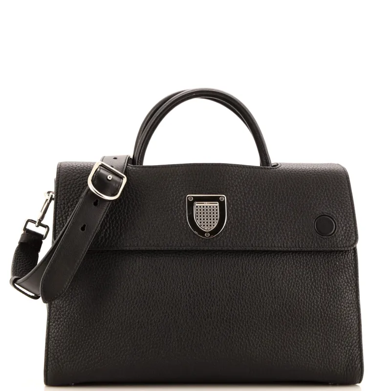 Pre-Loved Christian Dior Diorever Bag Leather Medium sold by Zulily