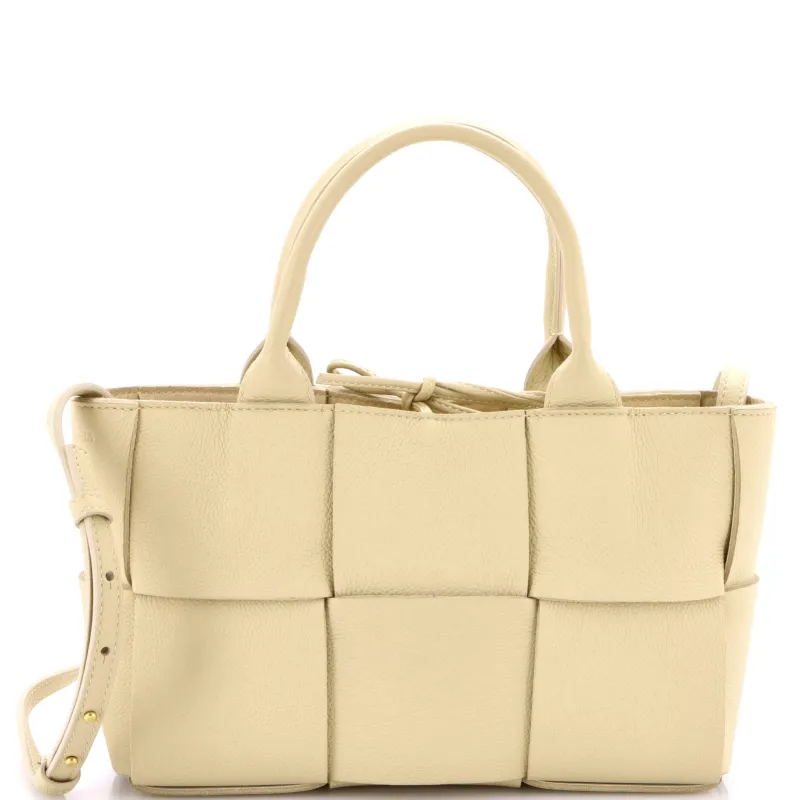 Pre-Loved Bottega Veneta Arco Tote Maxi Intrecciato Leather Mini sold by Zulily