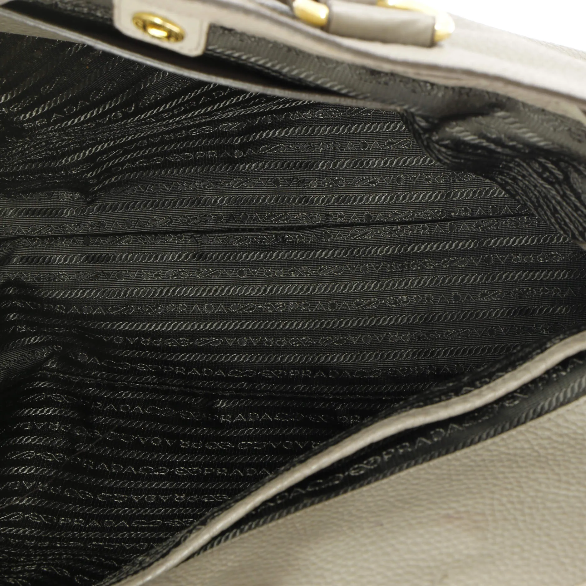 Pre-Loved Prada Convertible Shopper Tote Vitello Daino Large sold by Zulily product image thumbnail 5