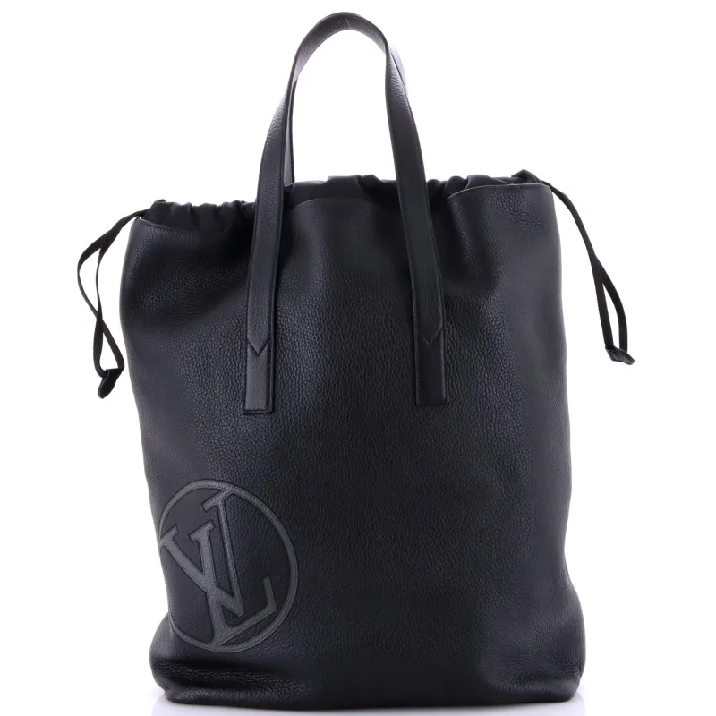 Pre-Loved Louis Vuitton Cabas Light Drawstring Bag Initials Taurillon Leather sold by Zulily