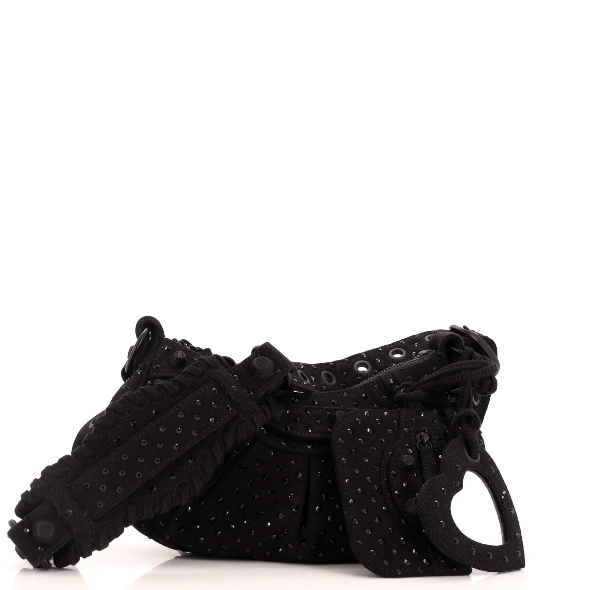 Pre-Loved Balenciaga Le Cagole Giant Studs Shoulder Bag Rhinestones XS sold by Zulily product image thumbnail 2