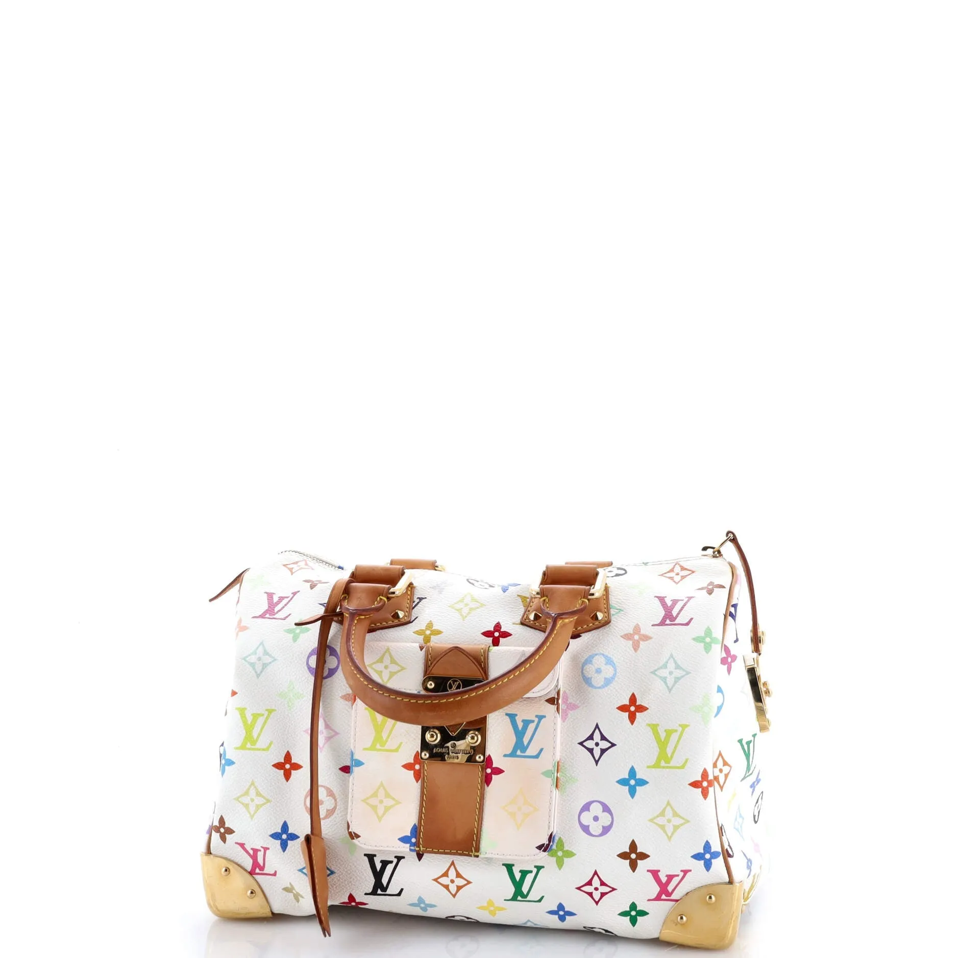 Pre-Loved Louis Vuitton Speedy Handbag Monogram Multicolor 30 sold by Zulily product image thumbnail 3
