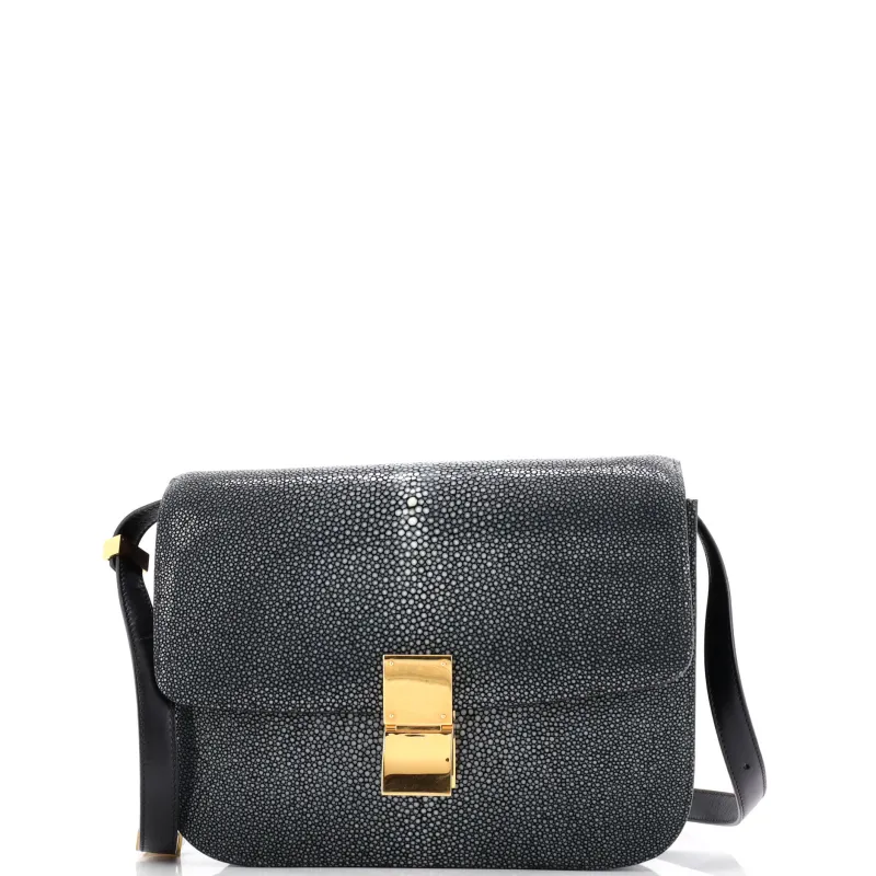 Pre-Loved Celine Classic Box Bag Stingray Medium sold by Zulily