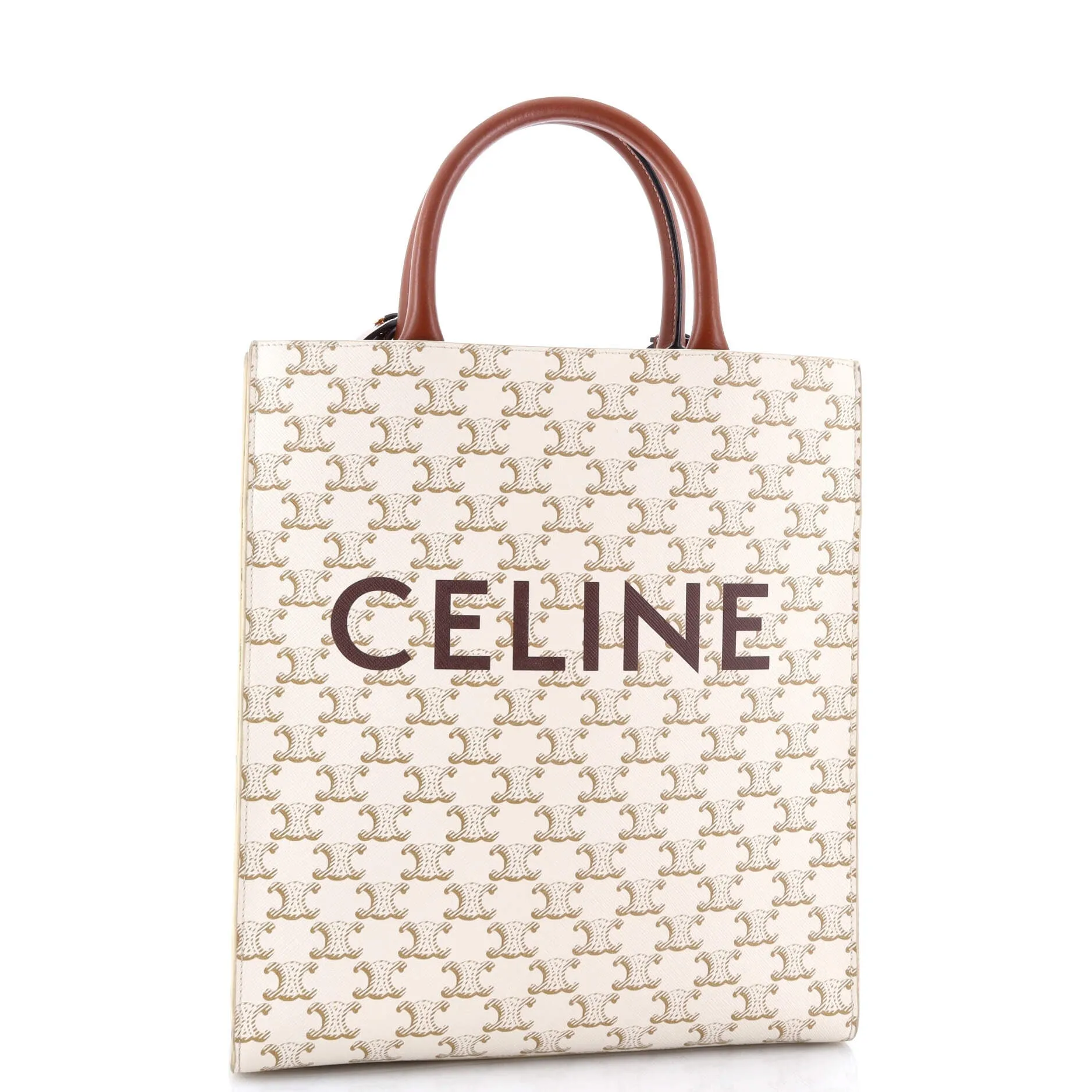 Pre-Loved Celine Vertical Cabas Tote Triomphe Coated Canvas Small sold by Zulily product image thumbnail 2