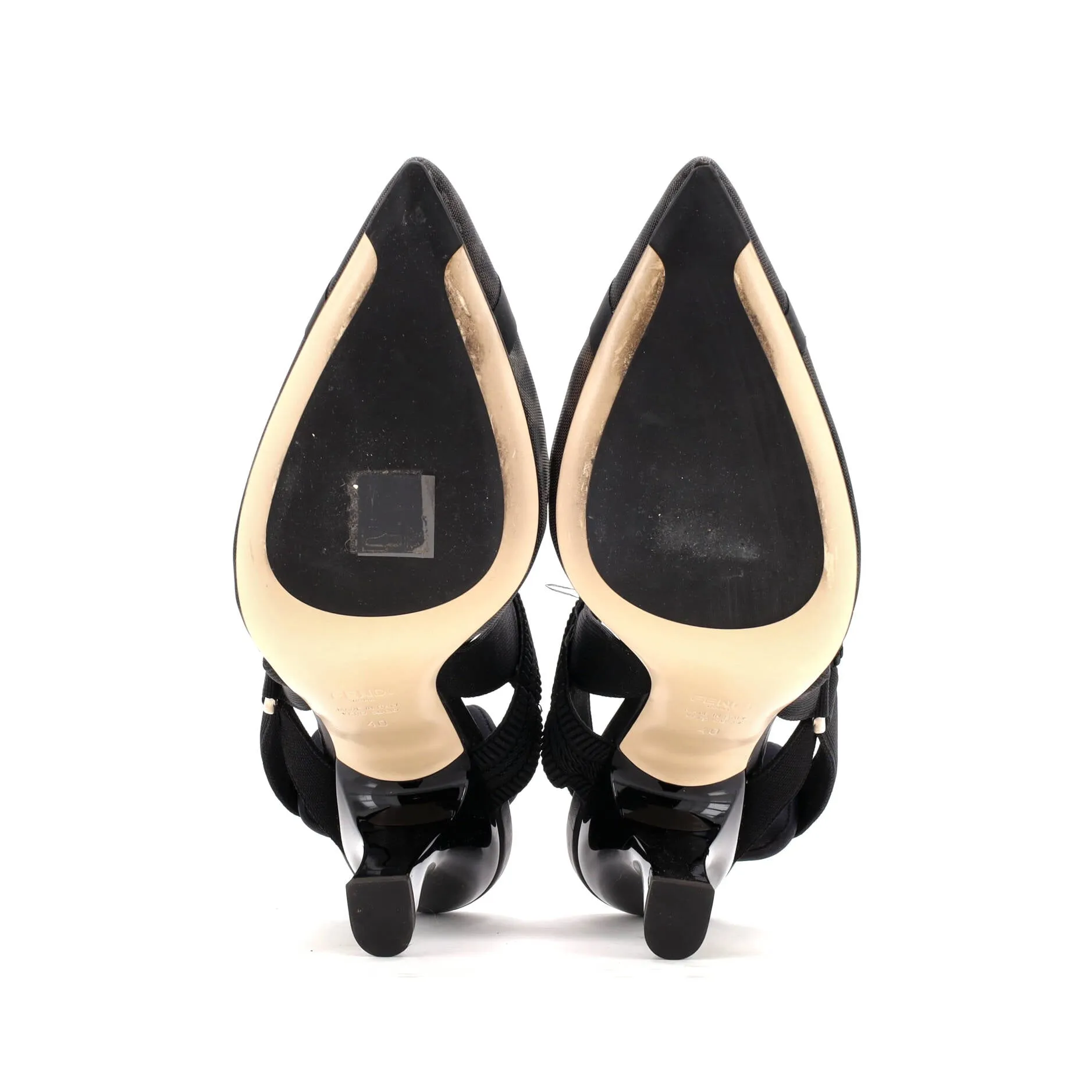Pre-Loved Fendi Women's Colibri Slingback Pumps Zucca Mesh sold by Zulily product image thumbnail 4
