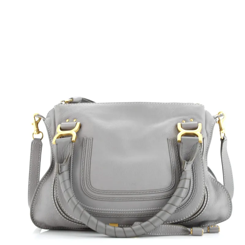 Pre-Loved Chloe Marcie Satchel Leather Medium sold by Zulily