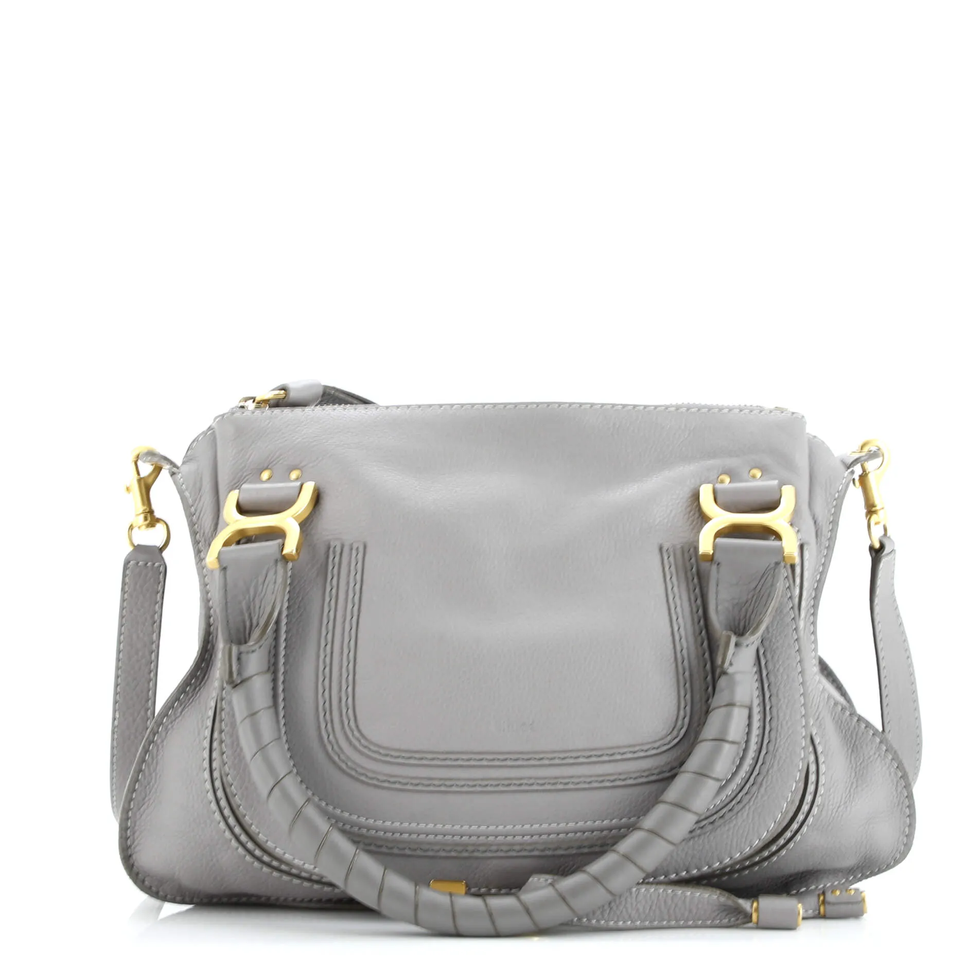 Pre-Loved Chloe Marcie Satchel Leather Medium sold by Zulily