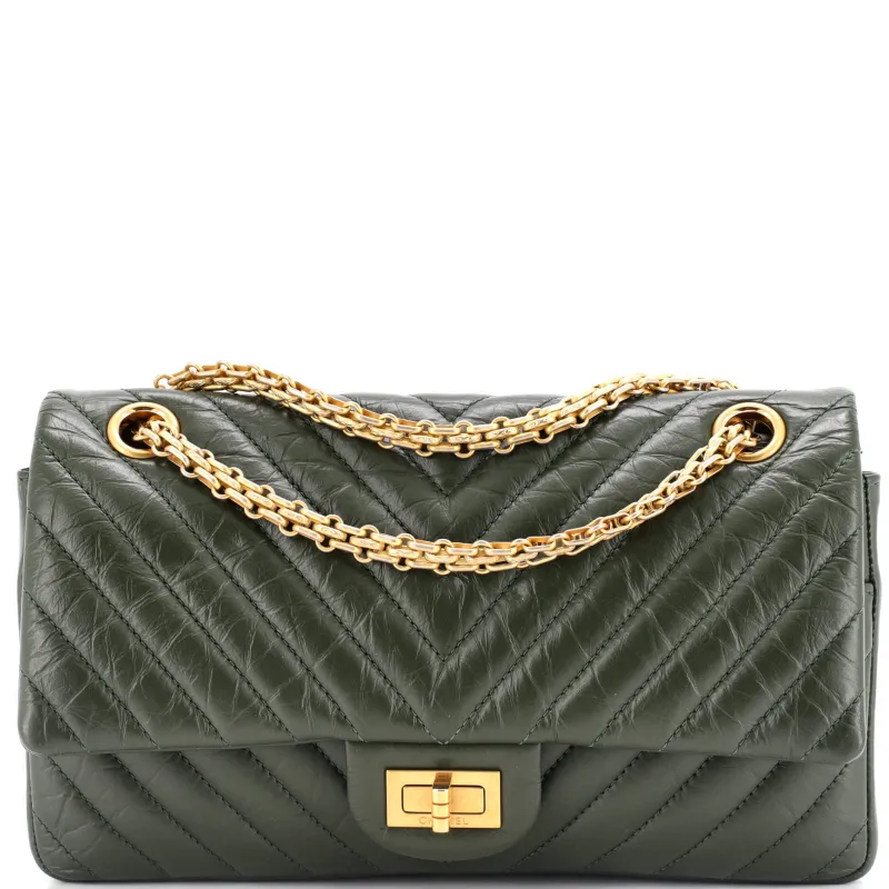 Pre-Loved Chanel Reissue 2.55 Flap Bag Chevron Aged Calfskin 225 sold by Zulily