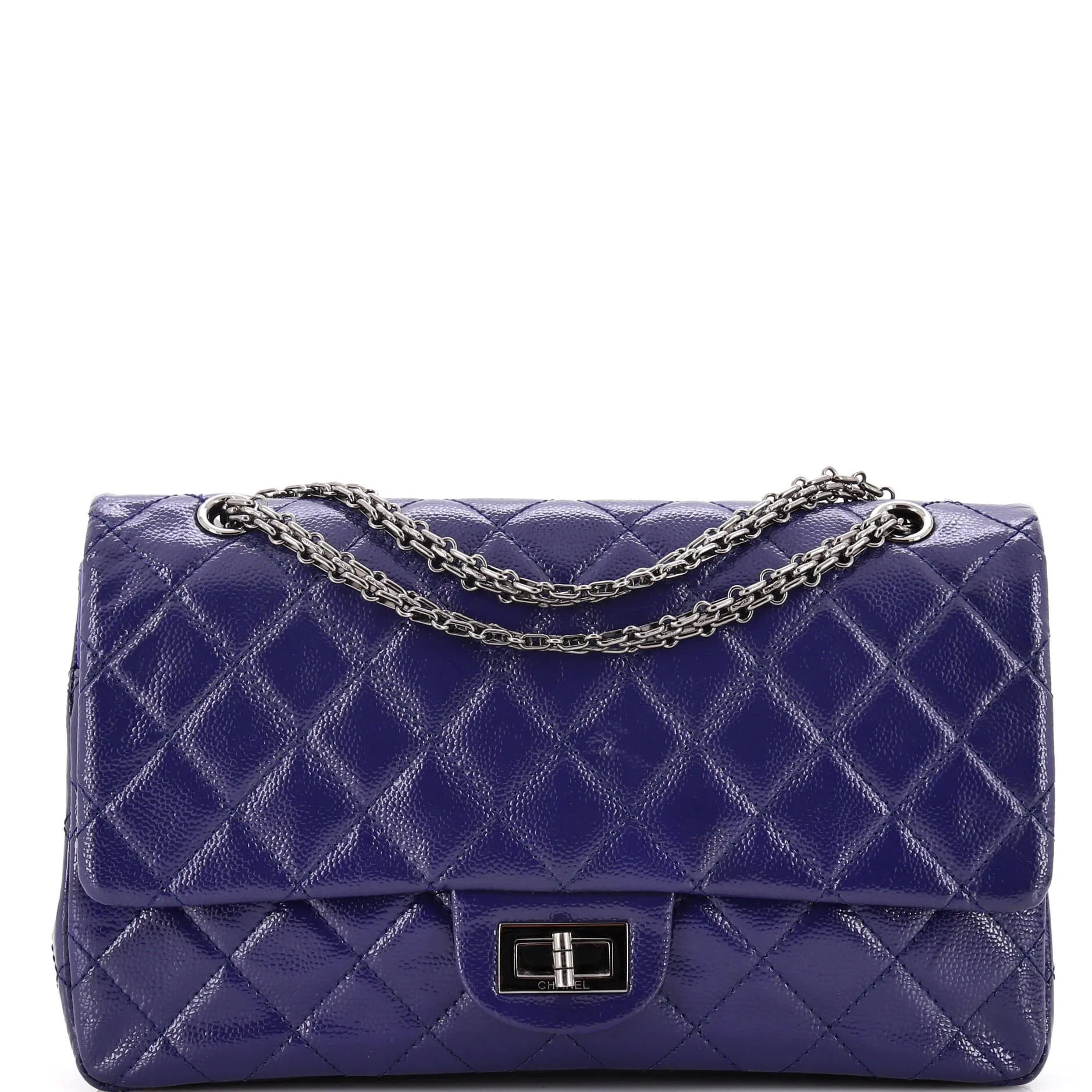 Pre-Loved Chanel Reissue 2.55 Flap Bag Quilted Caviar 227 sold by Zulily