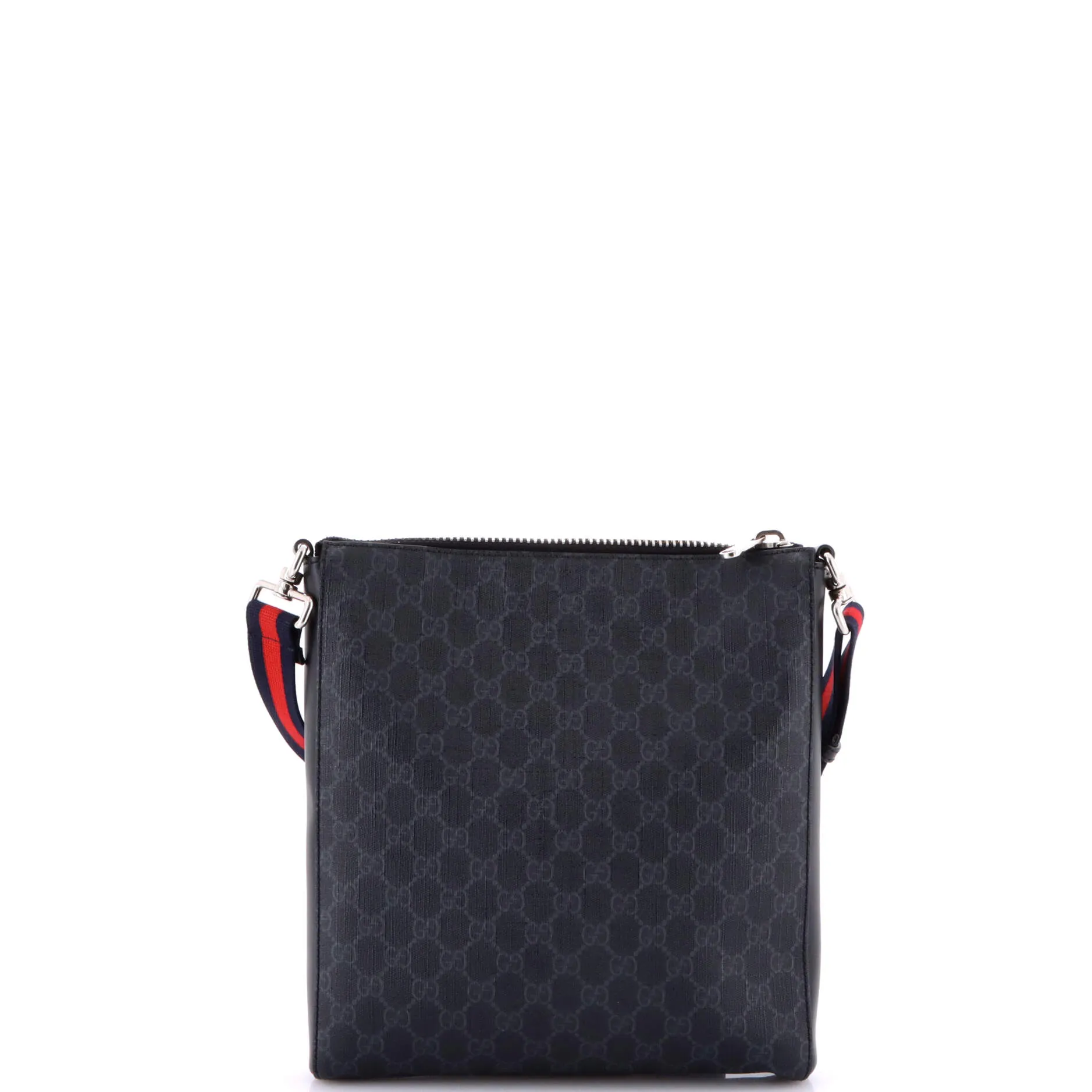 Pre-Loved Gucci Web Strap Front Zip Messenger Bag GG Coated Canvas Medium sold by Zulily product image thumbnail 3