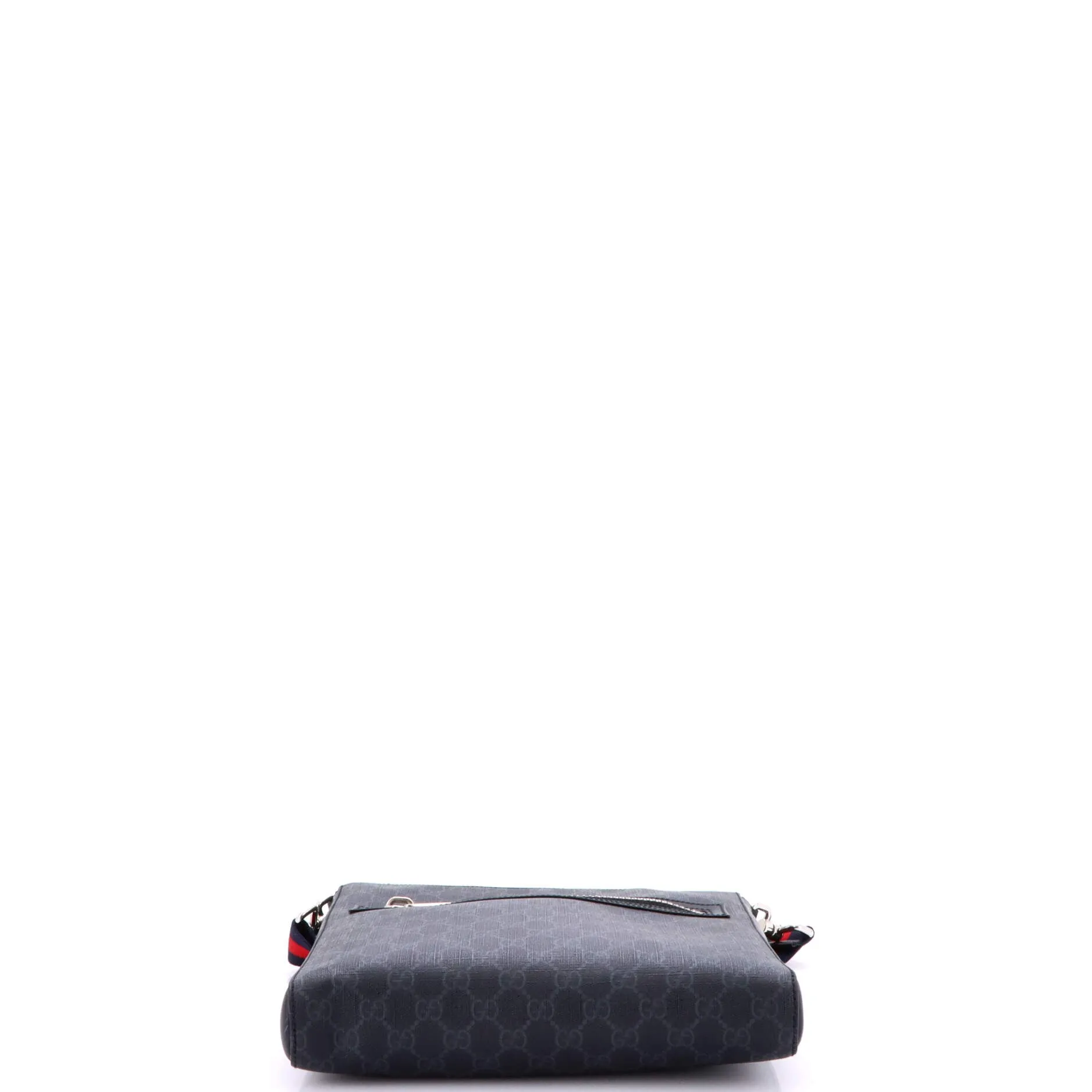 Pre-Loved Gucci Web Strap Front Zip Messenger Bag GG Coated Canvas Medium sold by Zulily product image thumbnail 4