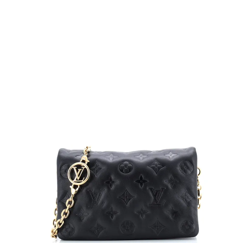 Pre-Loved Louis Vuitton Coussin Pochette Monogram Embossed Lambskin sold by Zulily