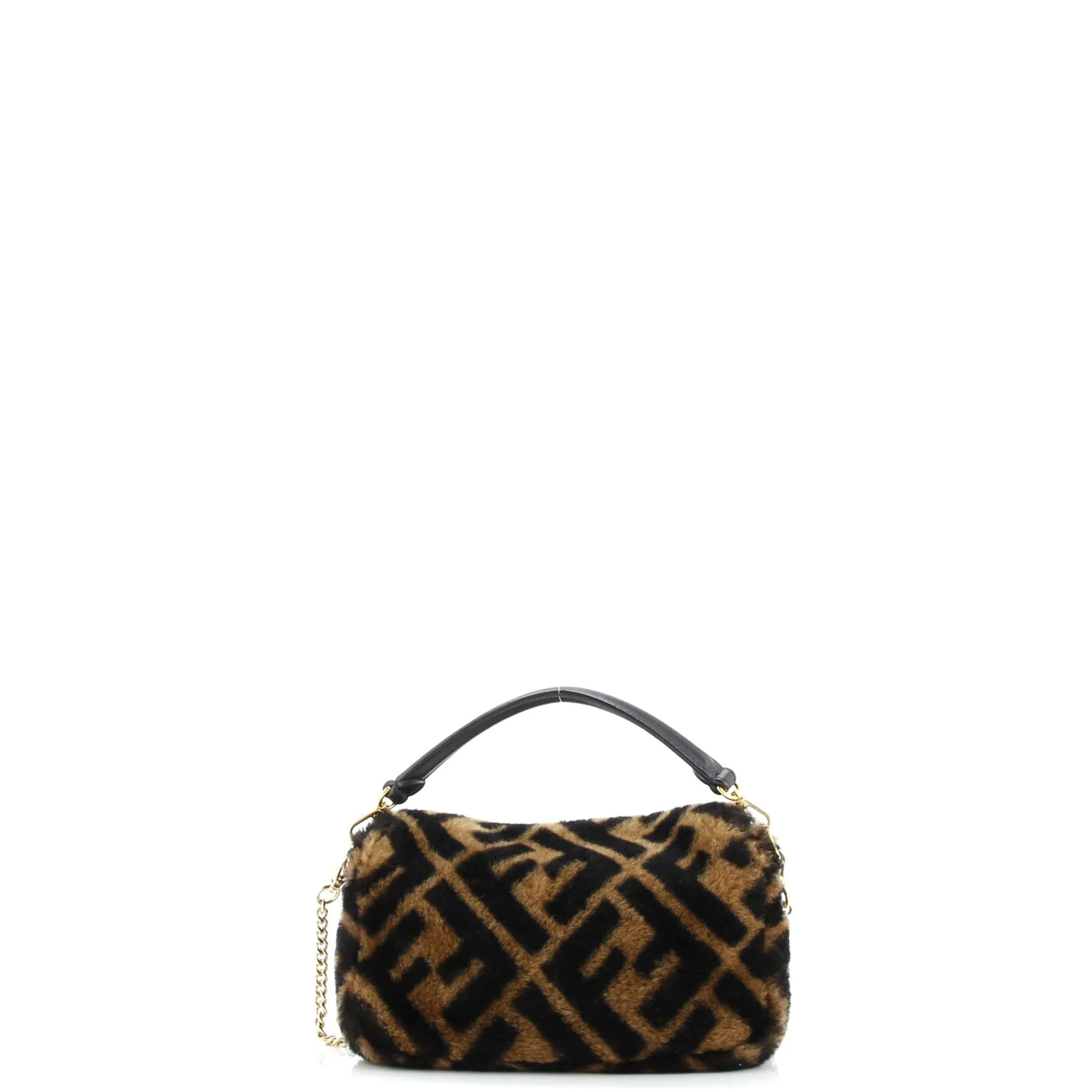 Pre-Loved Fendi Baguette NM Bag Zucca Shearling Mini sold by Zulily product image thumbnail 3