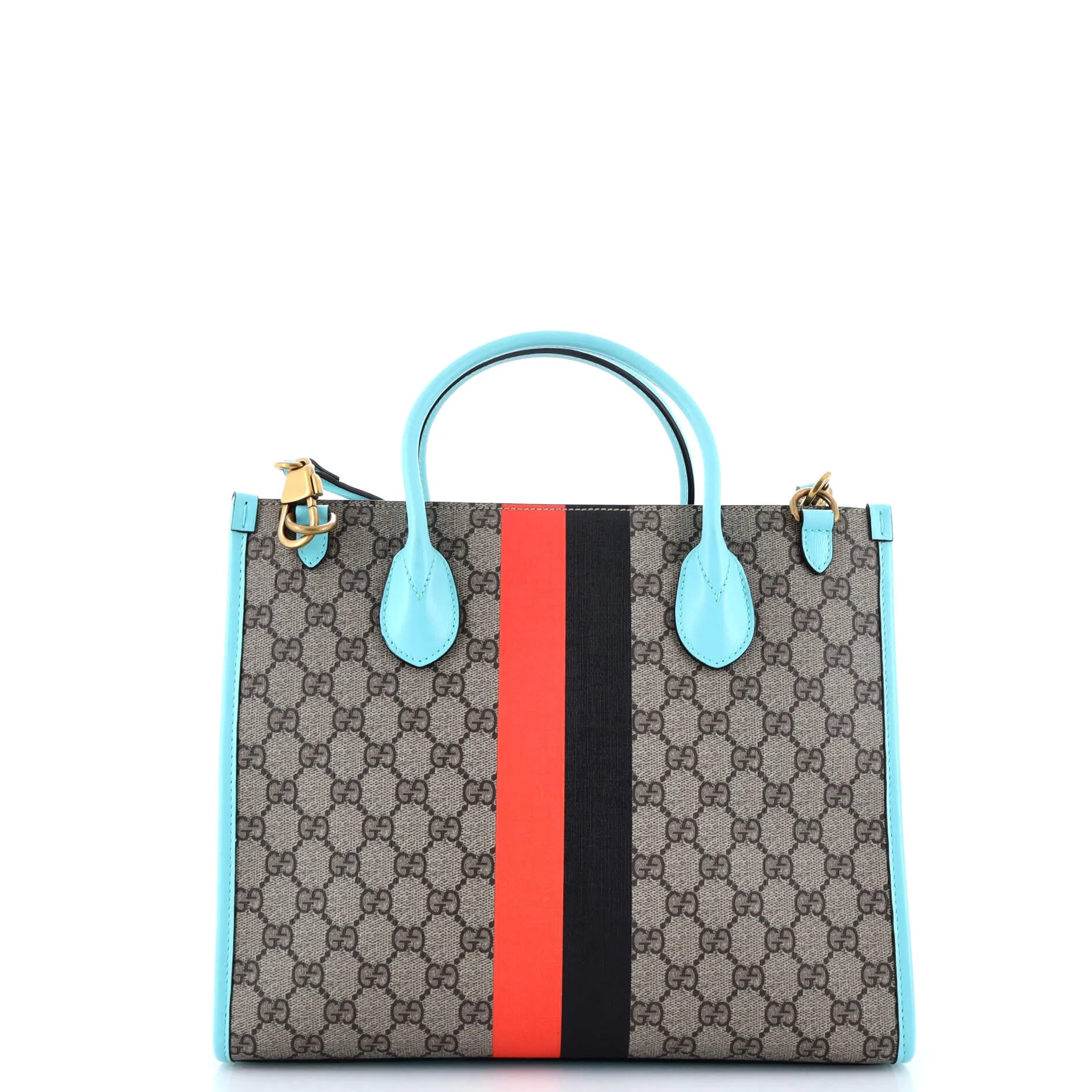 Pre-Loved Gucci Structured Top Handle Open Tote Printed GG Coated Canvas Small sold by Zulily product image thumbnail 3
