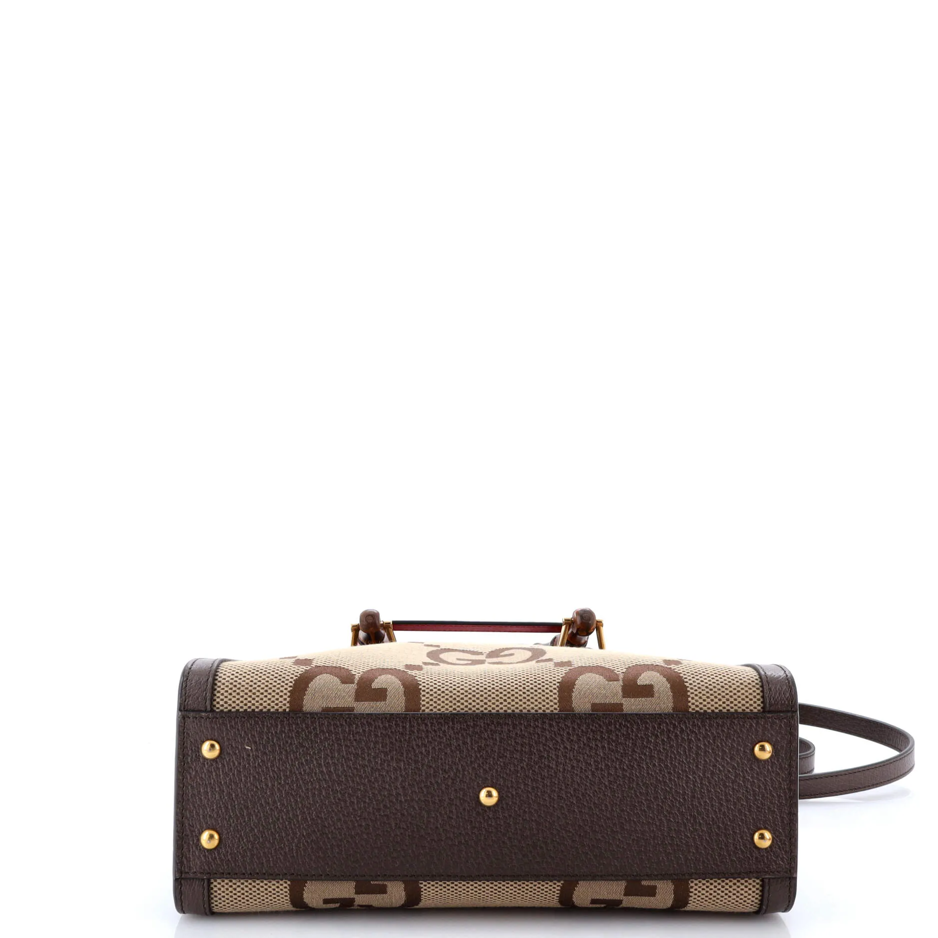 Pre-Loved Gucci Diana NM Bamboo Handle Tote Jumbo GG Canvas Small sold by Zulily product image thumbnail 4