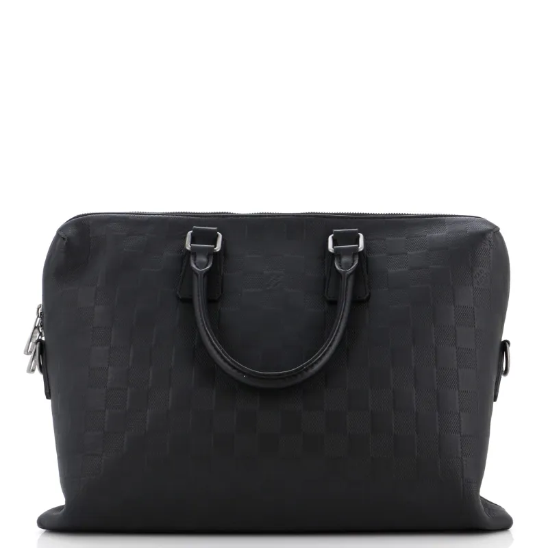 Pre-Loved Louis Vuitton Porte-Documents Jour Bag Damier Infini Leather sold by Zulily