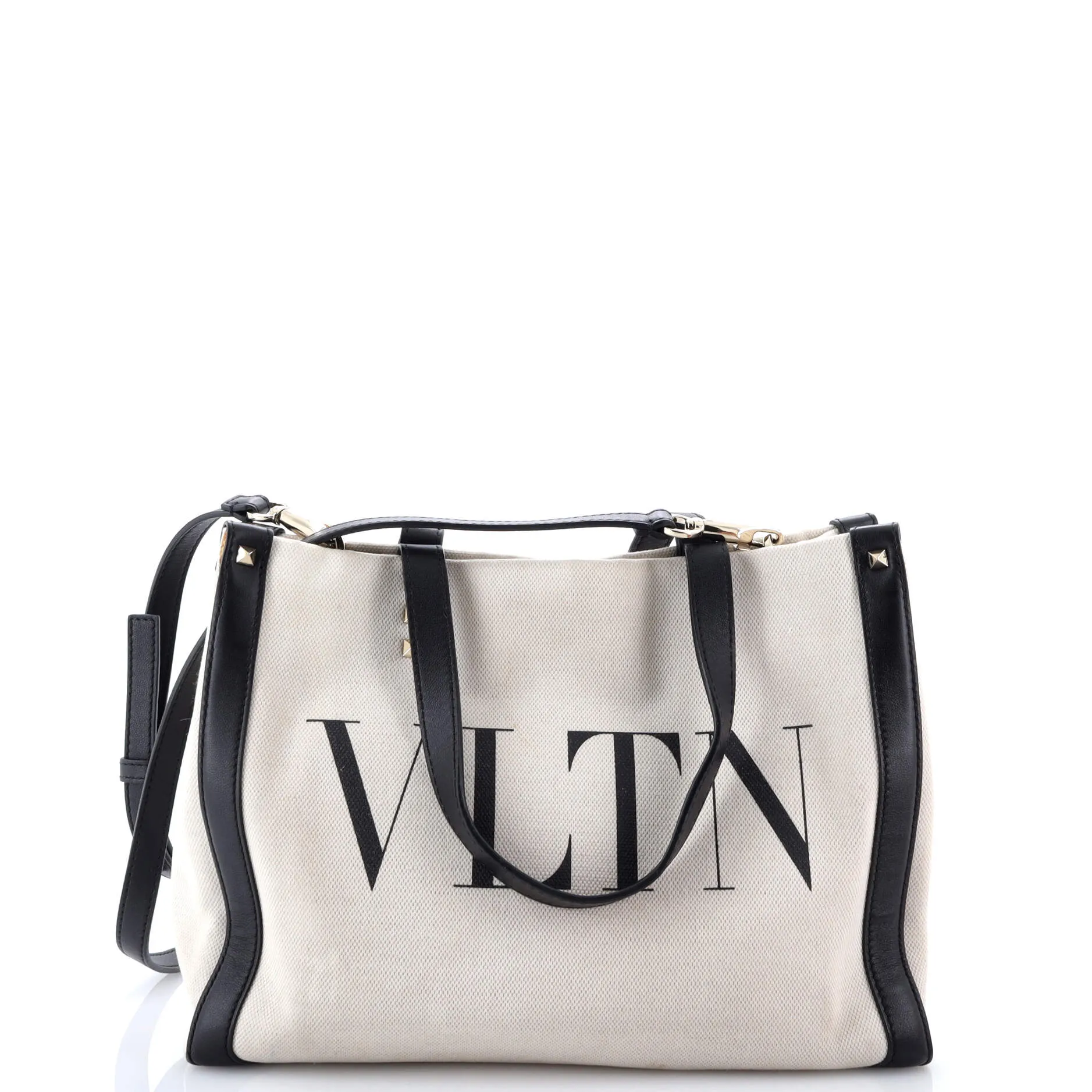 Pre-Loved Valentino Grande Plage VLTN Tote Canvas Small sold by Zulily