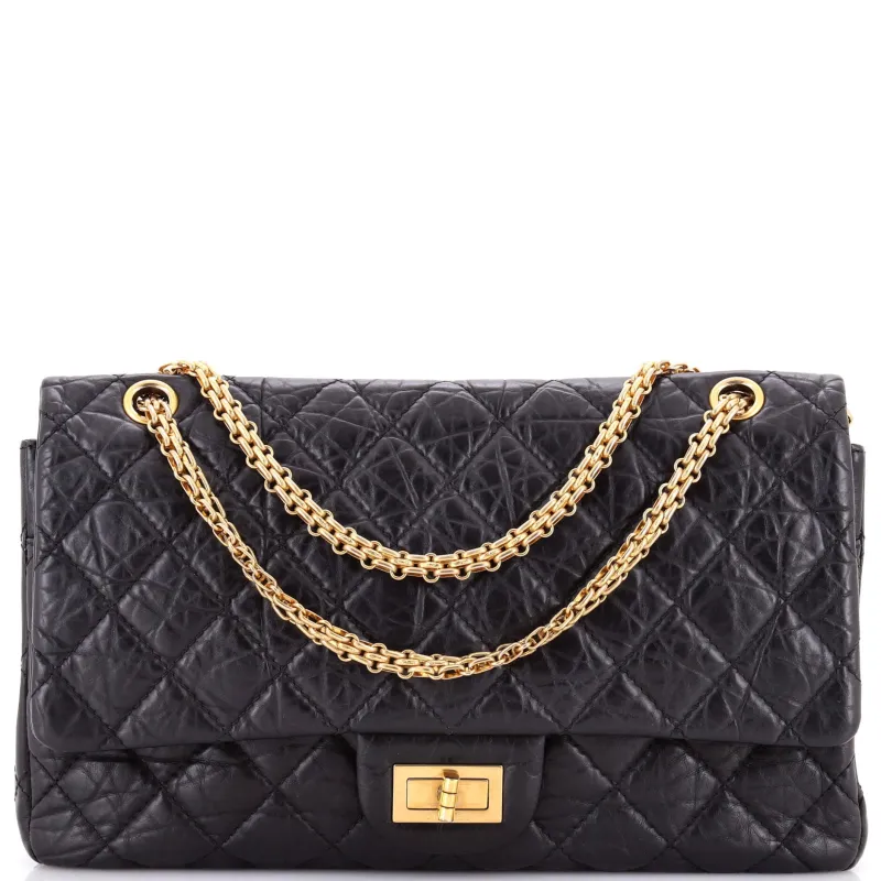 Pre-Loved Chanel Reissue 2.55 Flap Bag Quilted Aged Calfskin 227 sold by Zulily