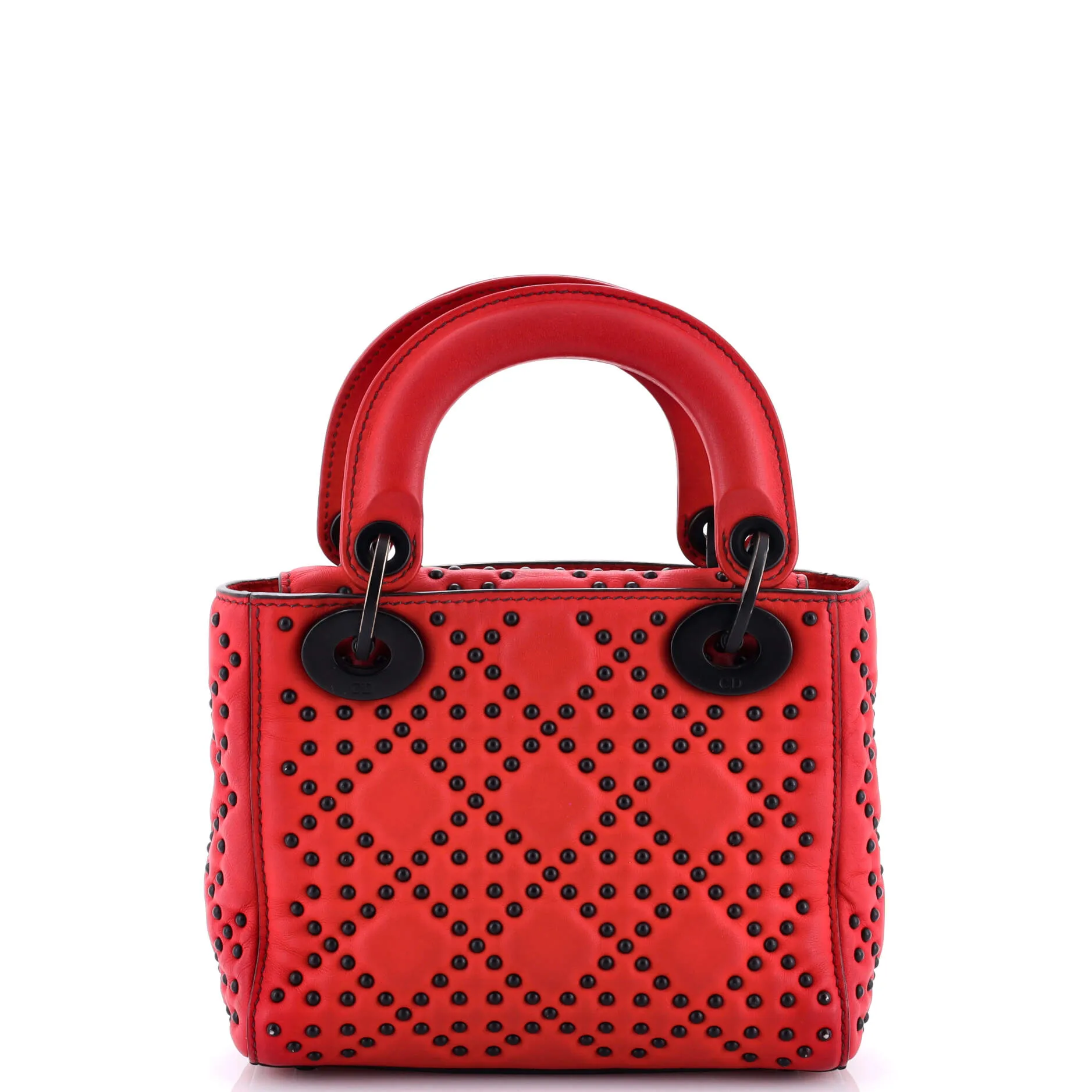 Pre-Loved Christian Dior Lady Dior Chain Bag Cannage Studded Calfskin Mini sold by Zulily product image thumbnail 3