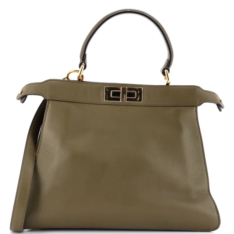 Pre-Loved Fendi Peekaboo ISeeU Bag Leather Medium sold by Zulily