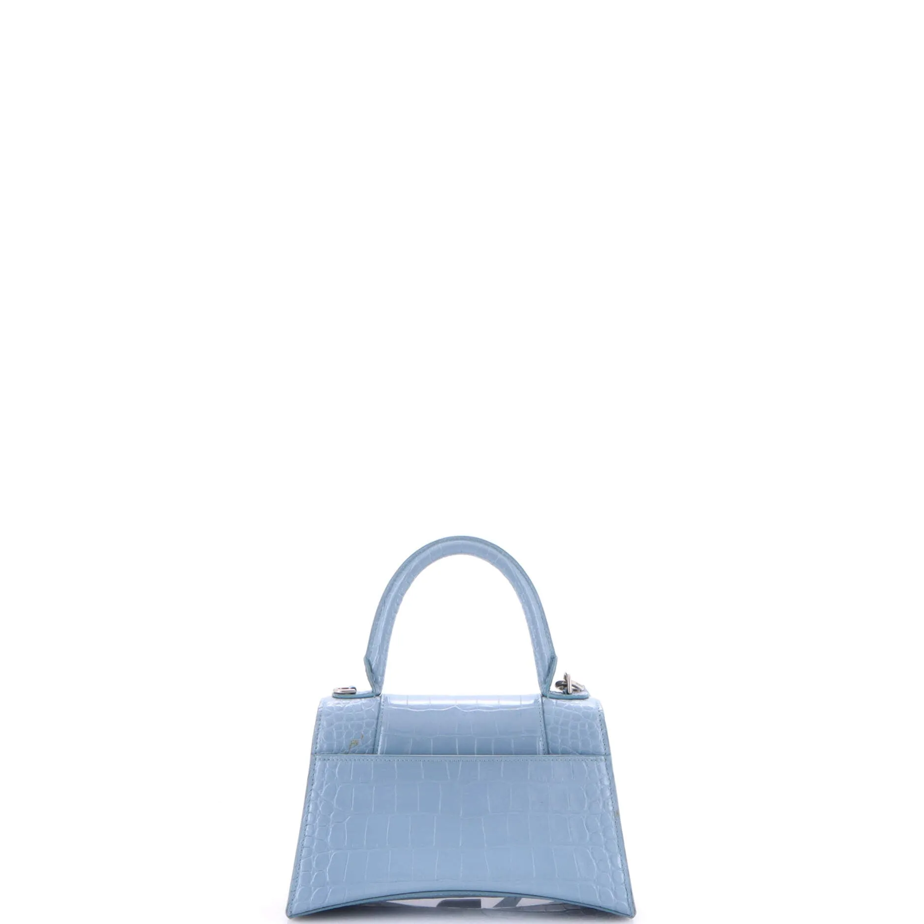 Pre-Loved Balenciaga Hourglass Top Handle Bag Crocodile Embossed Leather Small sold by Zulily product image thumbnail 3