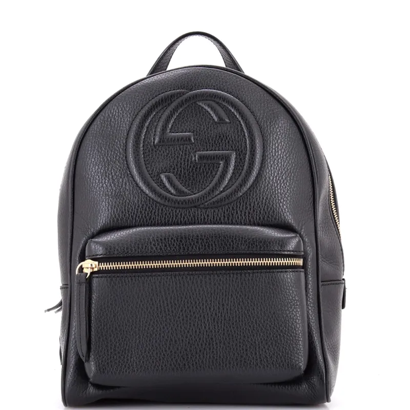 Pre-Loved Gucci Soho Chain Backpack Leather sold by Zulily