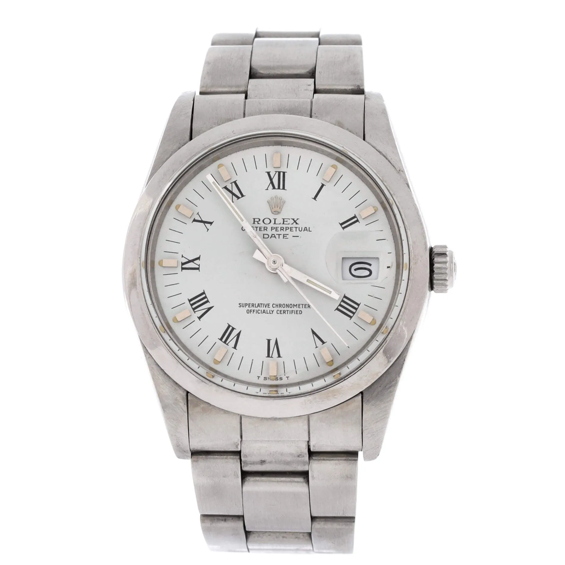 Pre-Loved Rolex Oyster Perpetual Date Automatic Watch Stainless Steel 34 sold by Zulily
