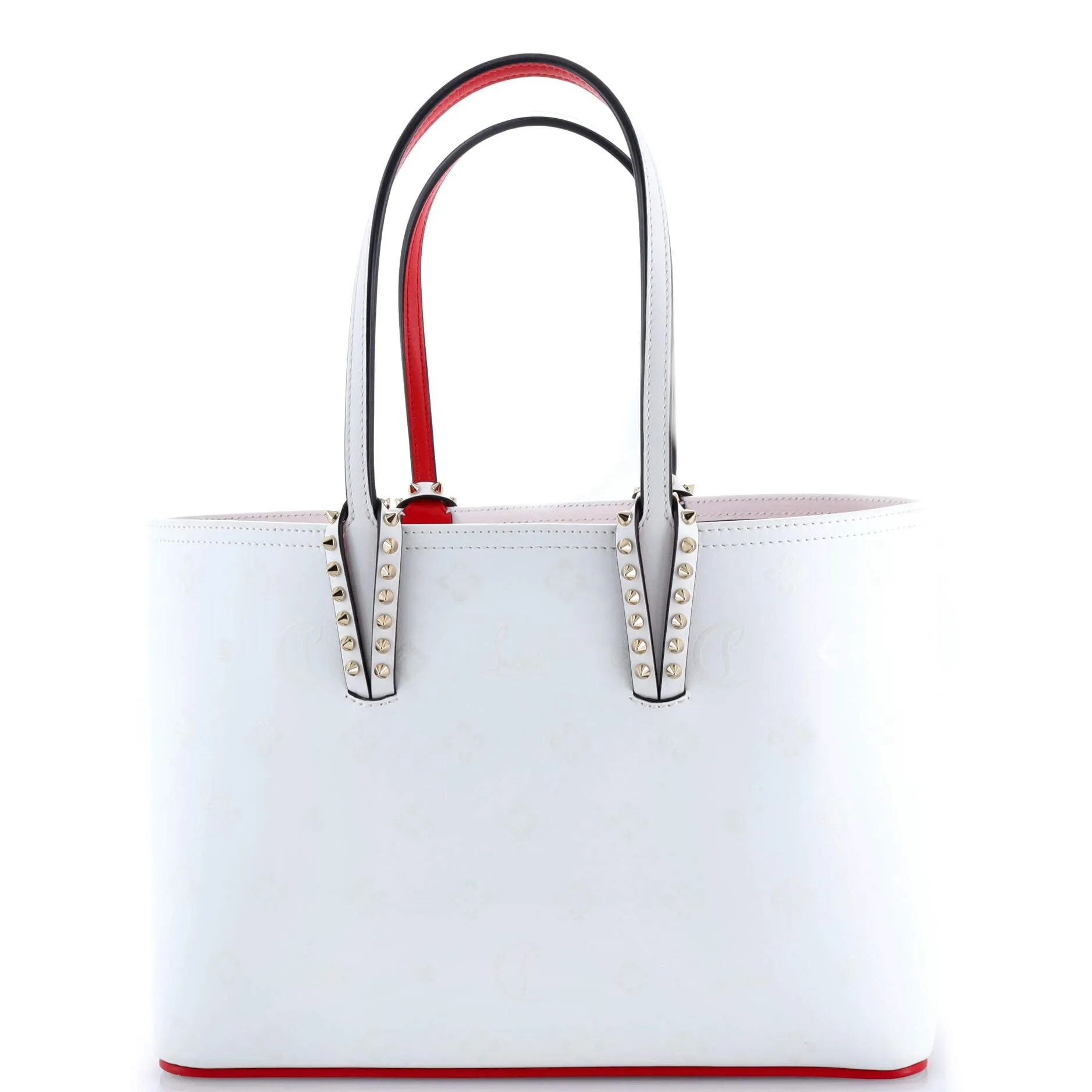 Pre-Loved Christian Louboutin Cabata East West Tote Printed Leather Small sold by Zulily