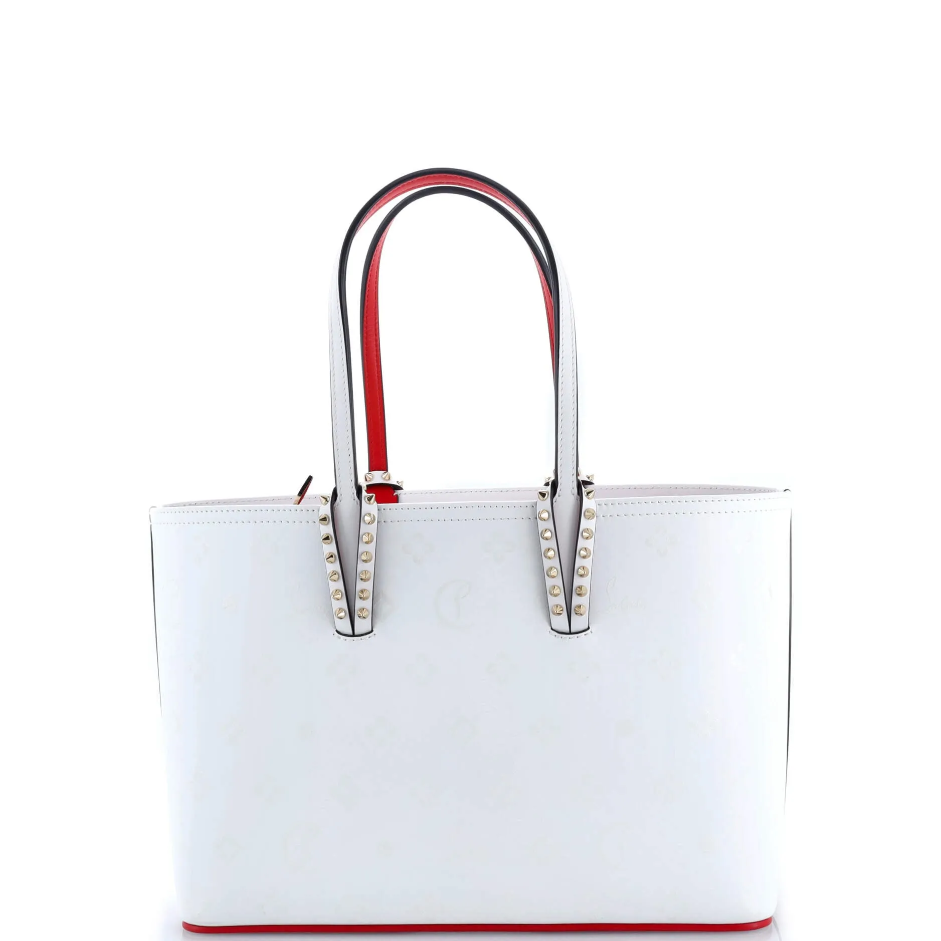 Pre-Loved Christian Louboutin Cabata East West Tote Printed Leather Small sold by Zulily product image thumbnail 4