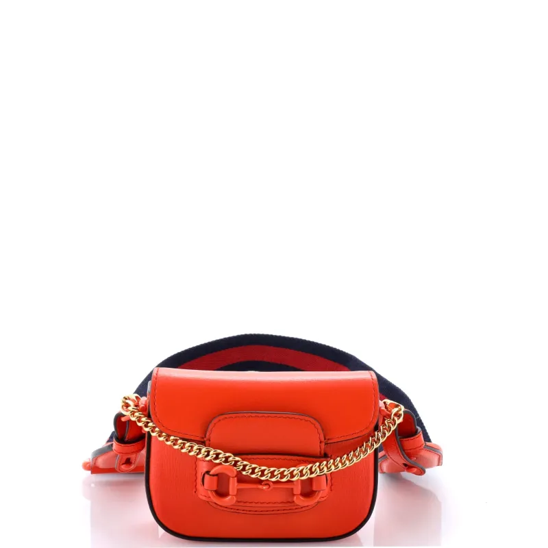 Pre-Loved Gucci Horsebit 1955 Shoulder Bag Leather Super Mini sold by Zulily
