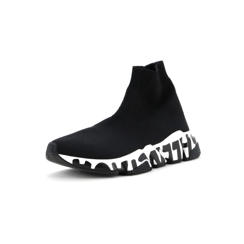 Pre-Loved Balenciaga Speed Graffiti Sneakers Technical Knit sold by Zulily