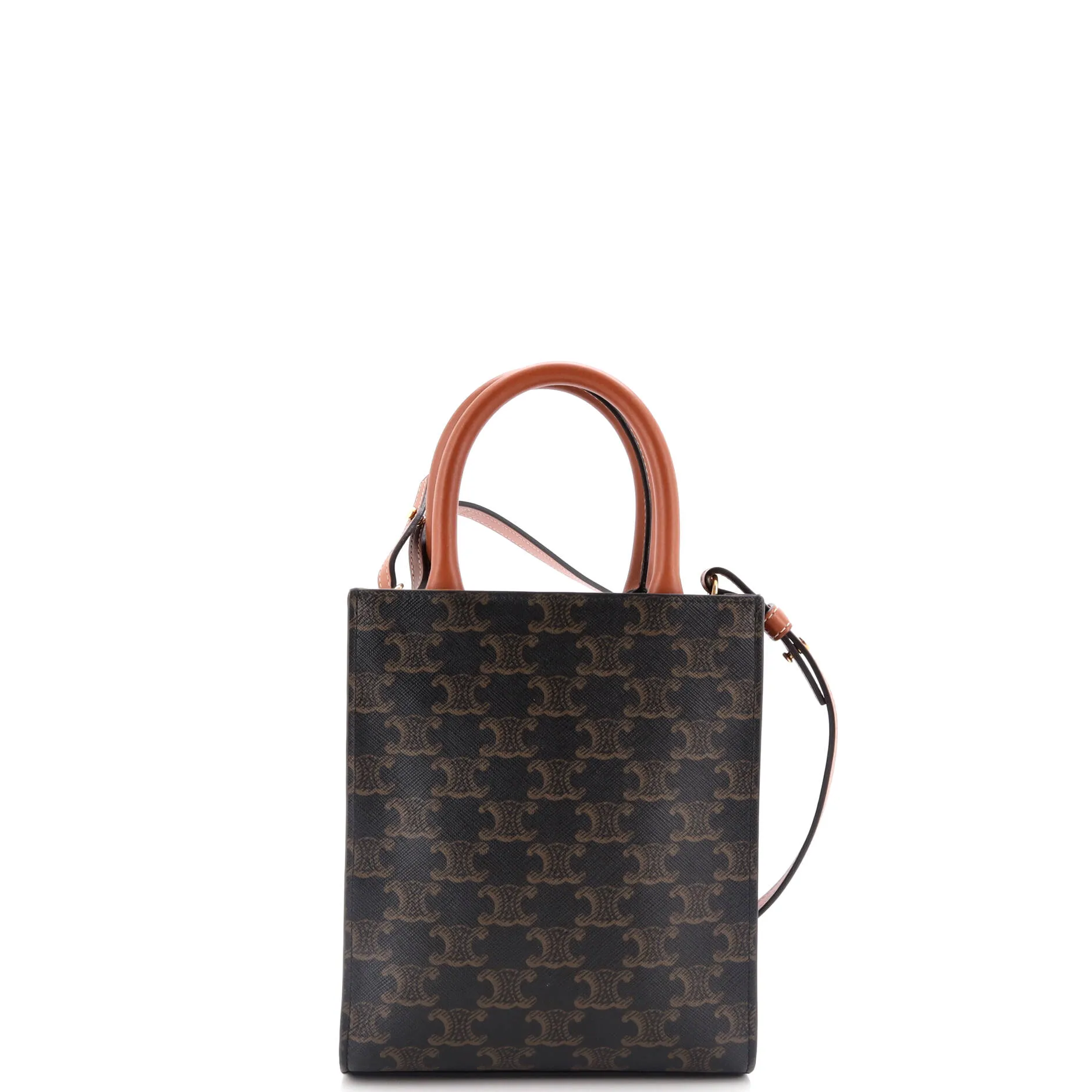 Pre-Loved Celine Vertical Cabas Tote Triomphe Coated Canvas Mini sold by Zulily product image thumbnail 3