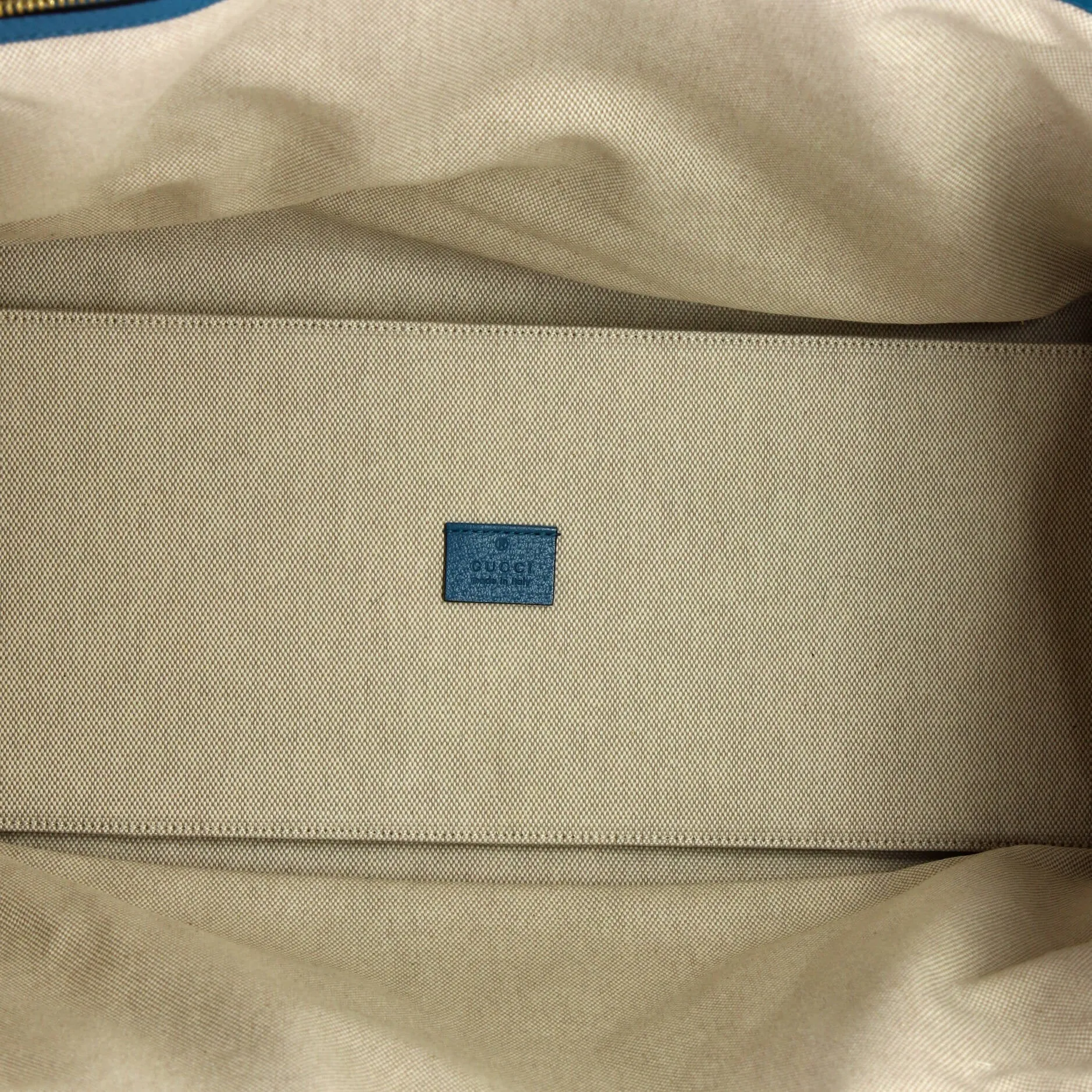 Pre-Loved Gucci Getaways Convertible Open Tote Embroidered Woven Fabric Large sold by Zulily product image thumbnail 5