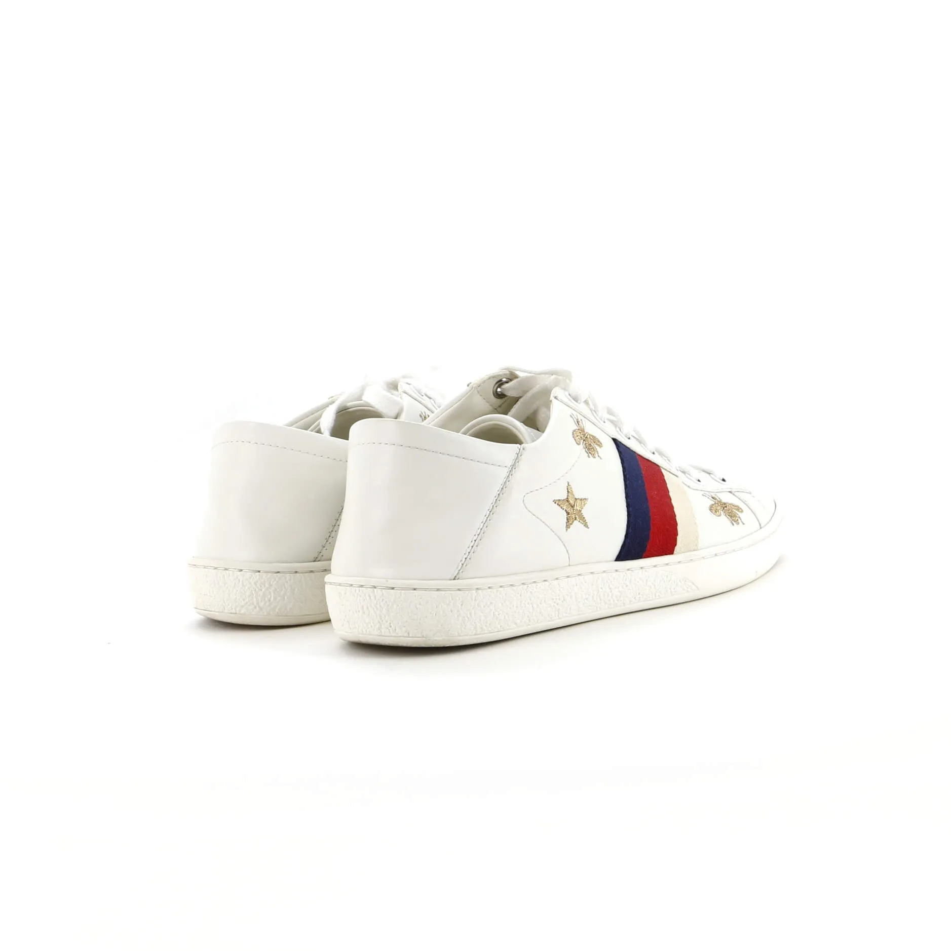 Pre-Loved Gucci Ace Sneakers Embroidered Leather sold by Zulily product image thumbnail 3