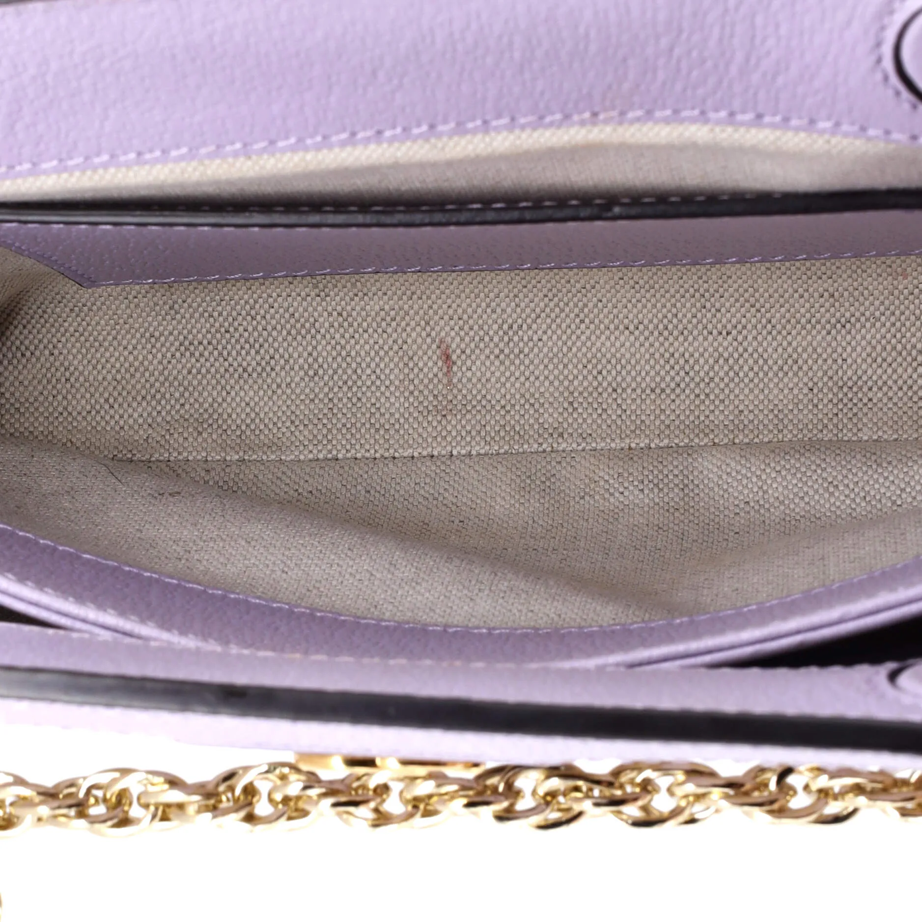 Pre-Loved Gucci Ophidia Chain Shoulder Bag Jumbo GG Canvas with Leather Small sold by Zulily product image thumbnail 5